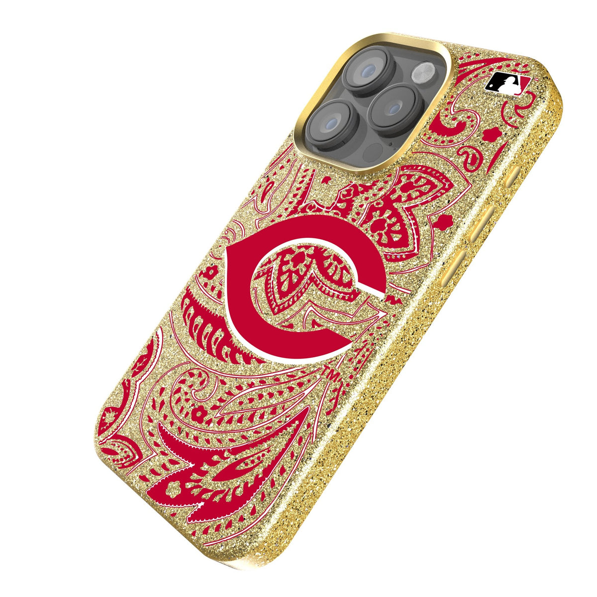 Cincinnati Reds Paisley Bling Phone Case 2