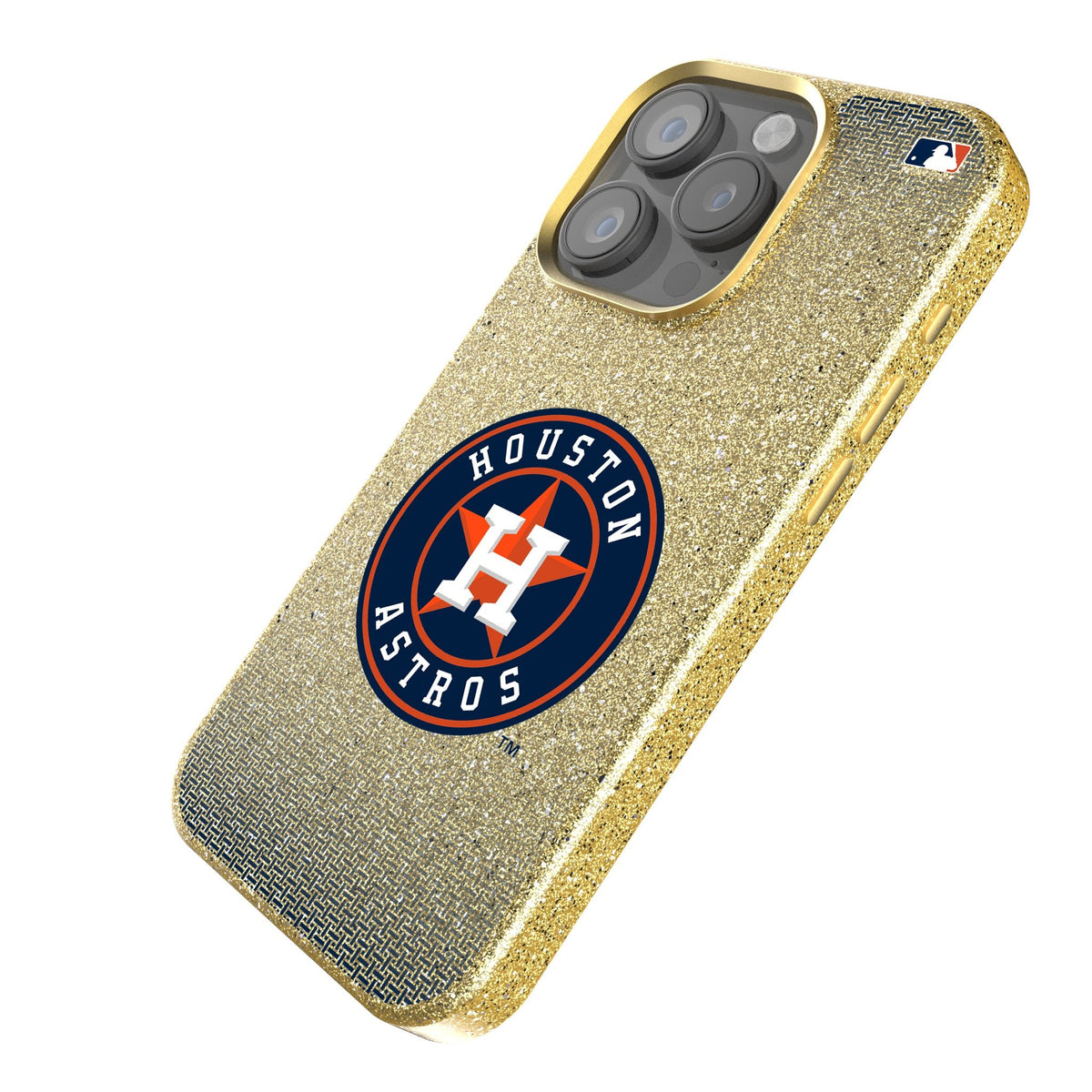 Houston Astros Linen Bling Phone Case for Apple iPhone 2