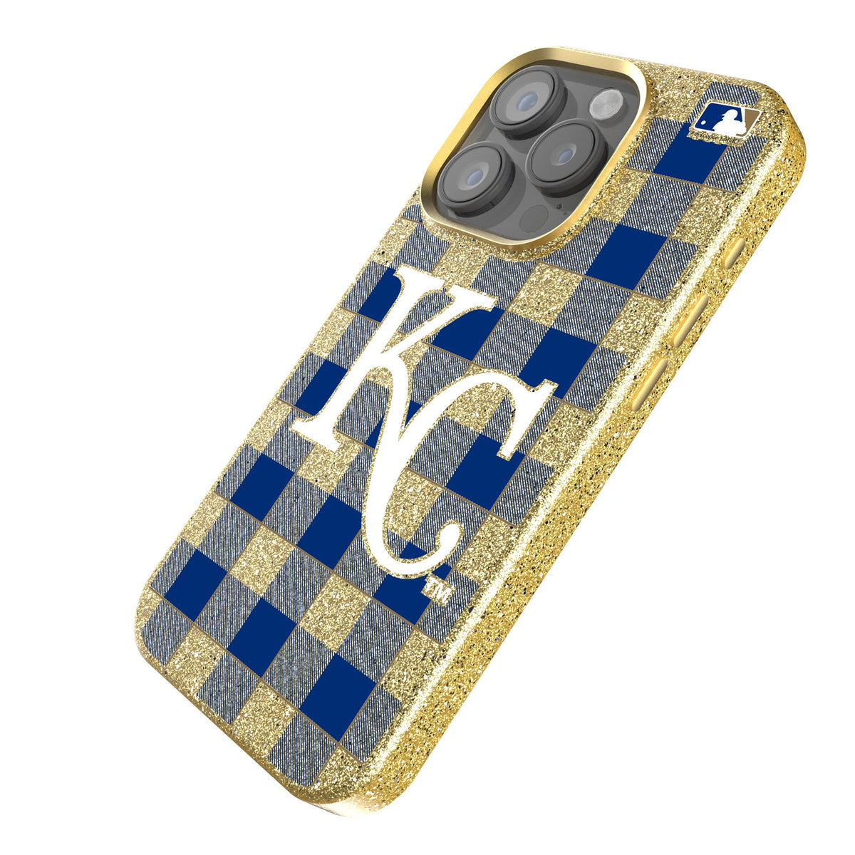 Kansas City Royals Plaid Bling Phone Case 2