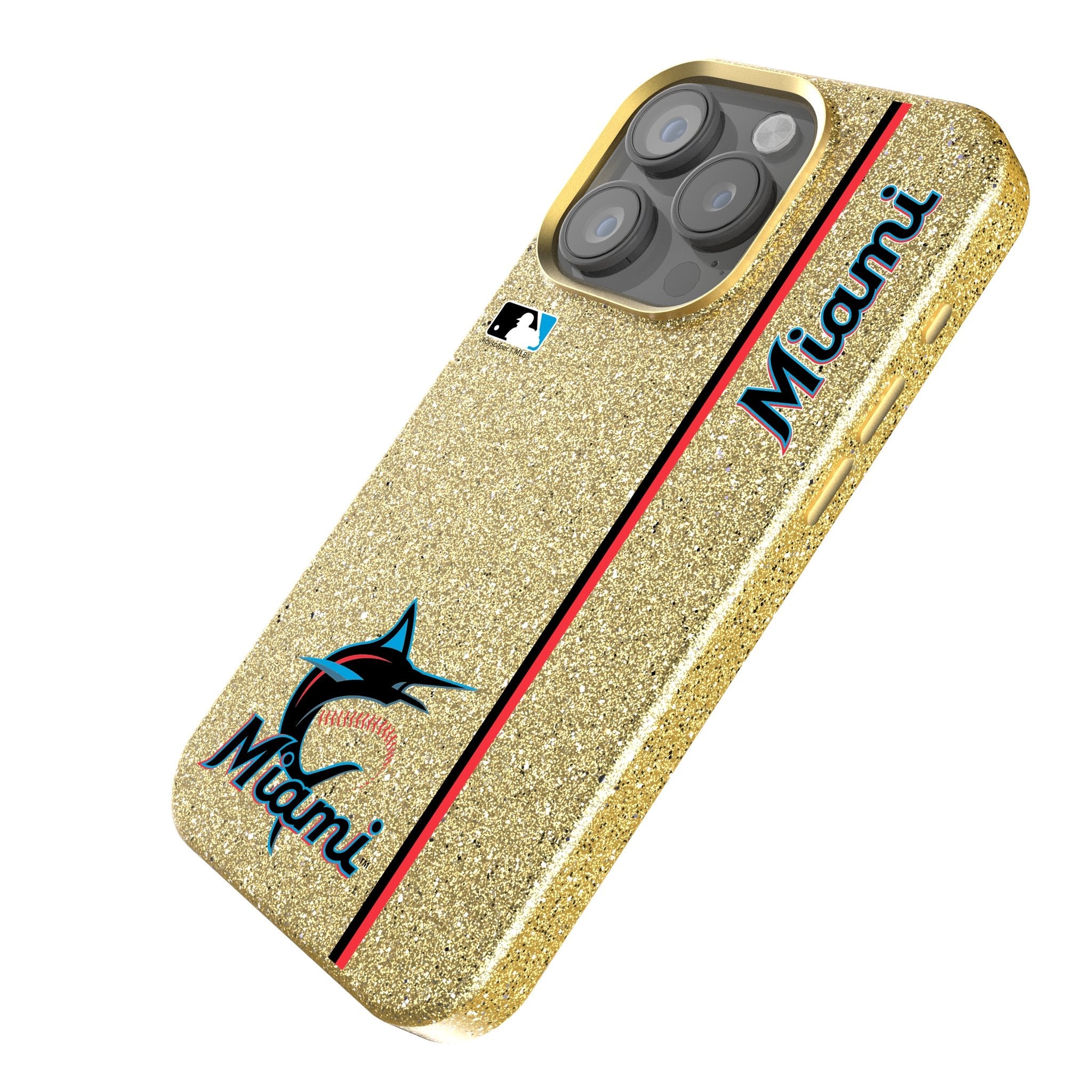 Miami Marlins Sidebar Bling Phone Case 2
