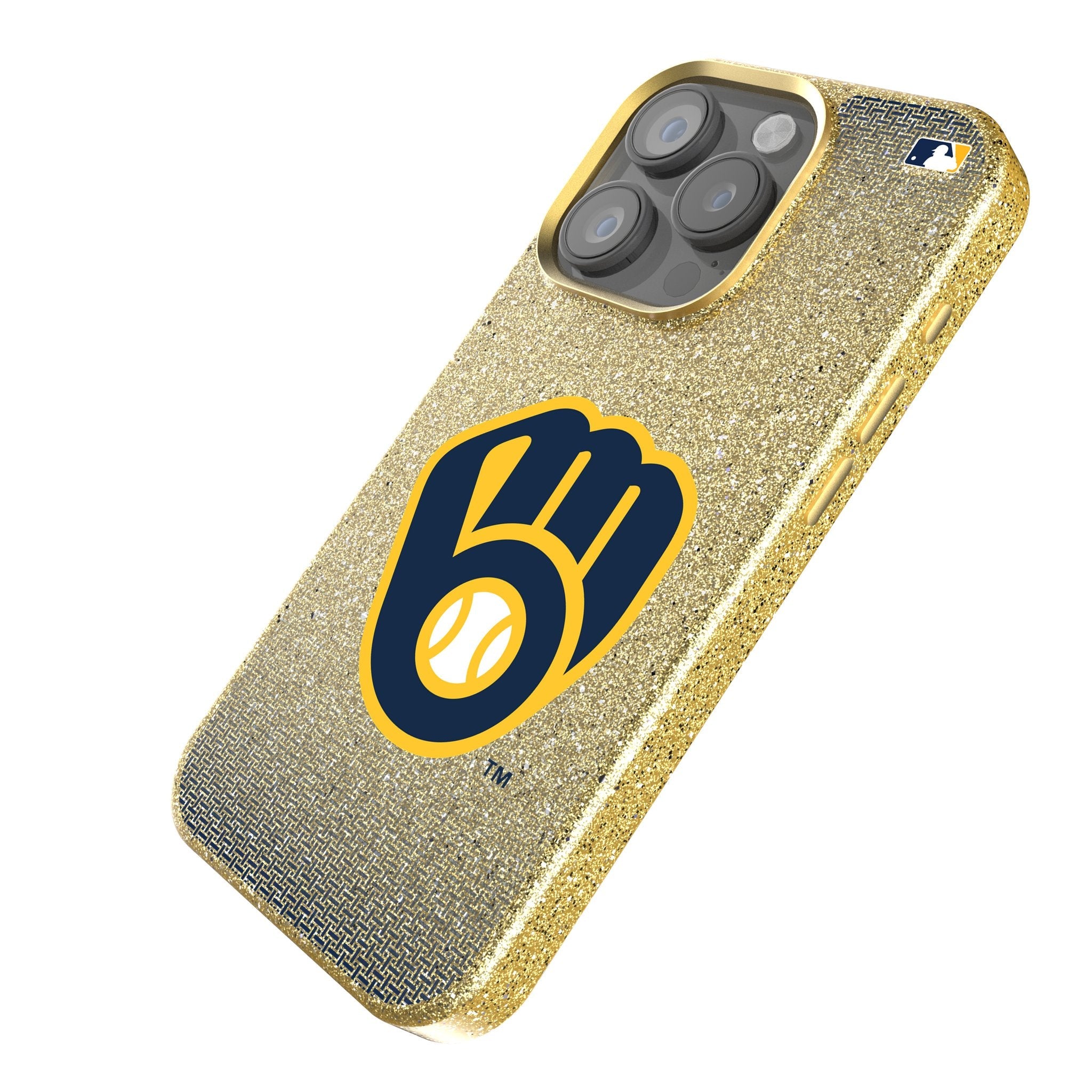 Milwaukee Brewers Linen Bling Phone Case for Apple iPhone 2
