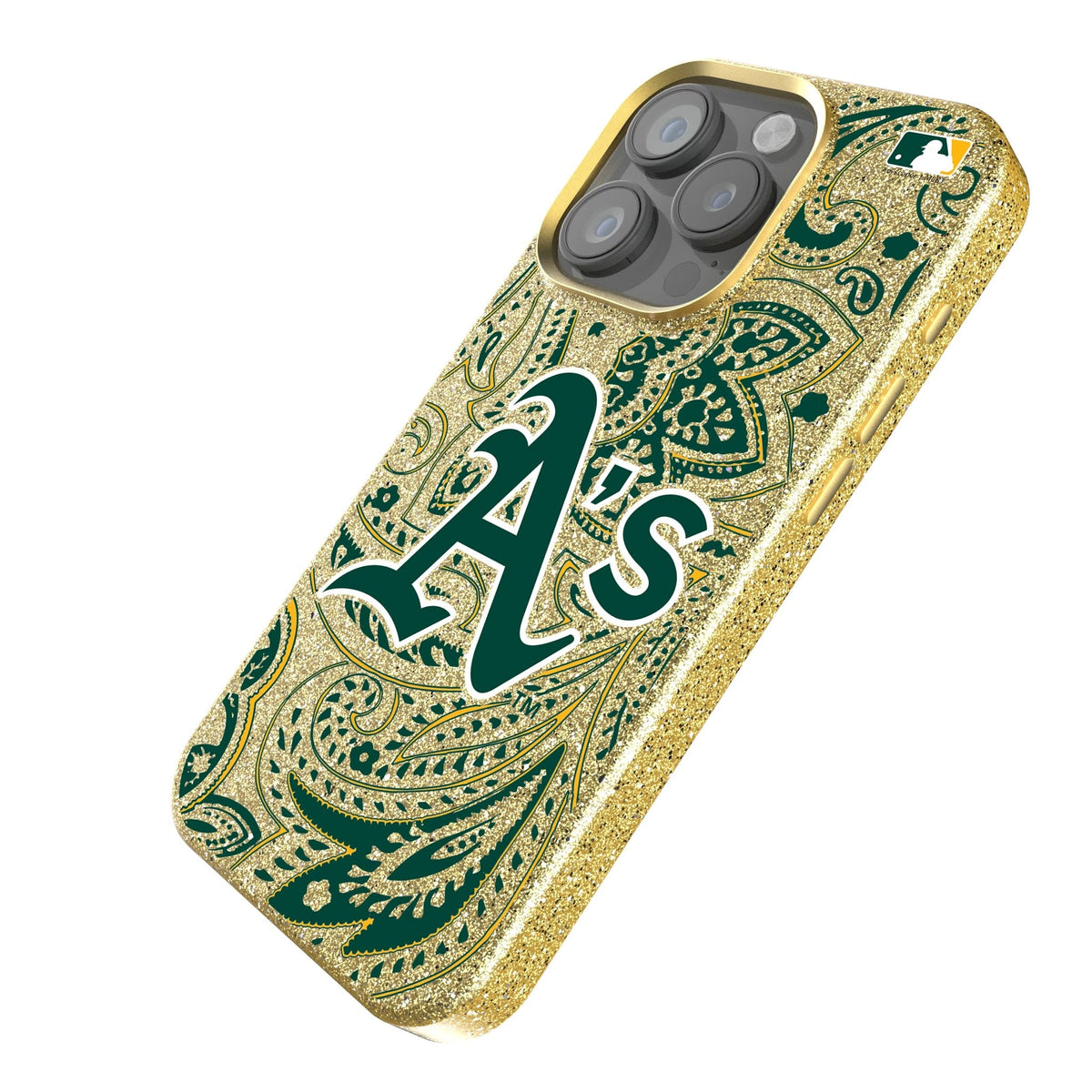 Oakland Athletics Paisley Bling Phone Case for Apple iPhone 2