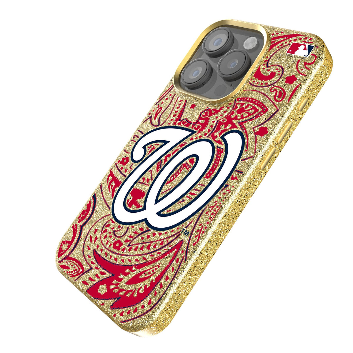 Washington Nationals Paisley Bling Phone Case 2