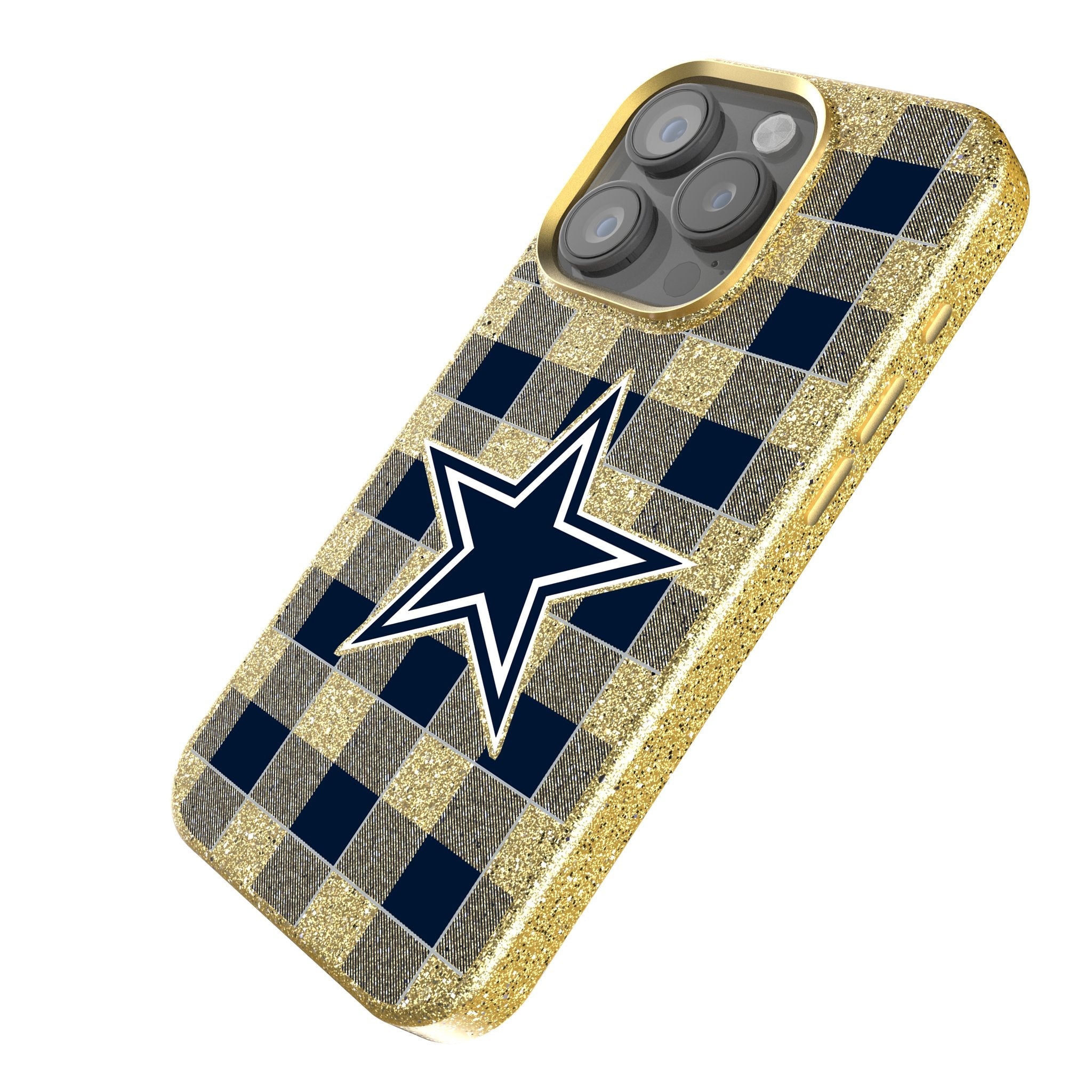 Dallas Cowboys Plaid Bling Phone Case