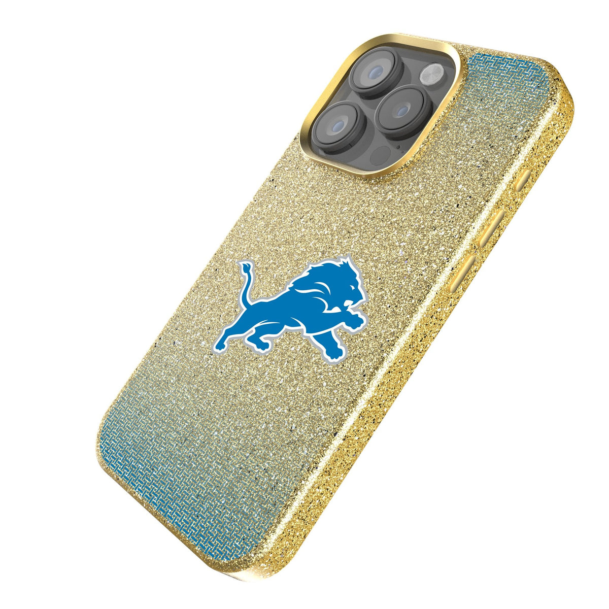 Detroit Lions Linen Bling Phone Case for Apple iPhone 2