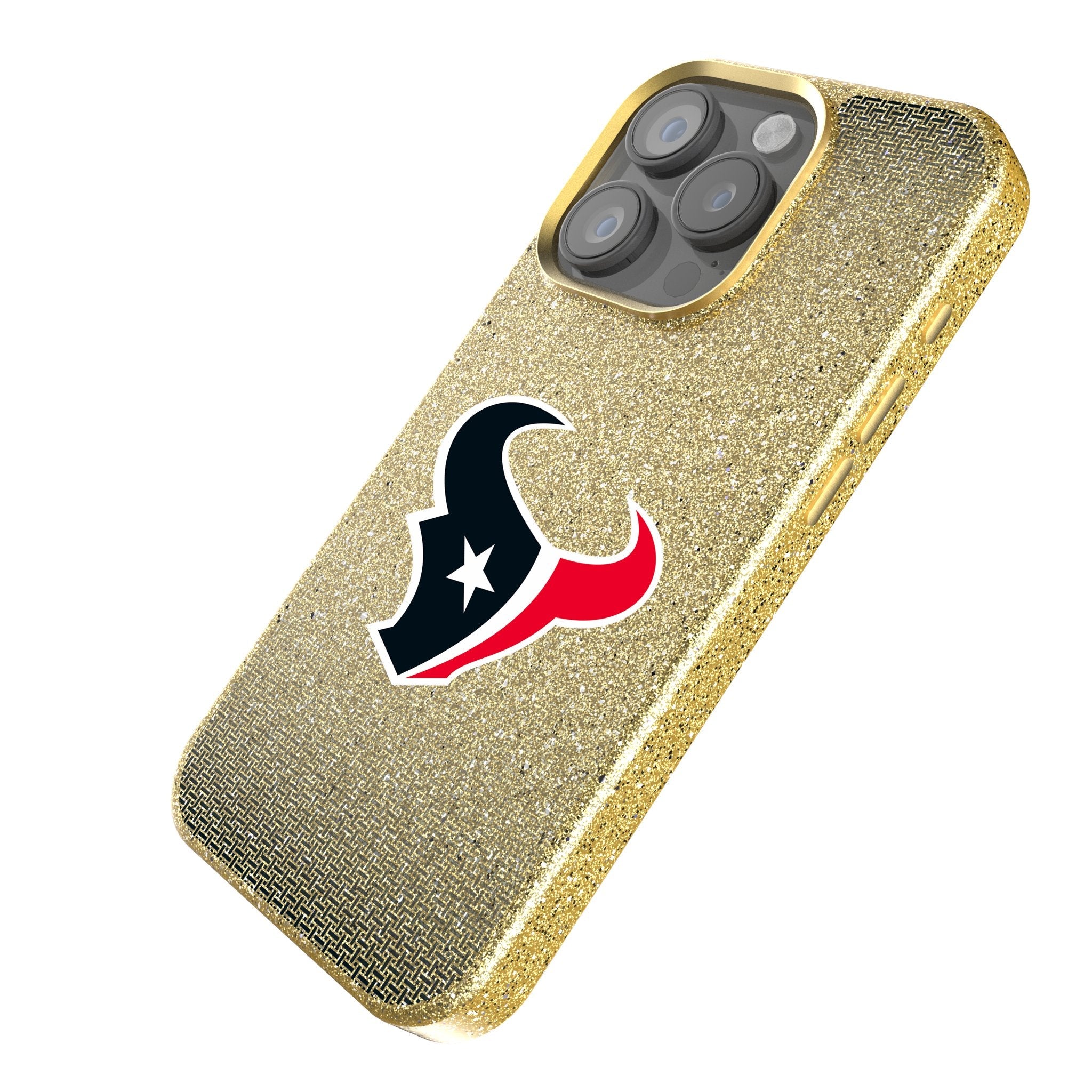 Houston Texans Linen Bling Phone Case for Apple iPhone 2