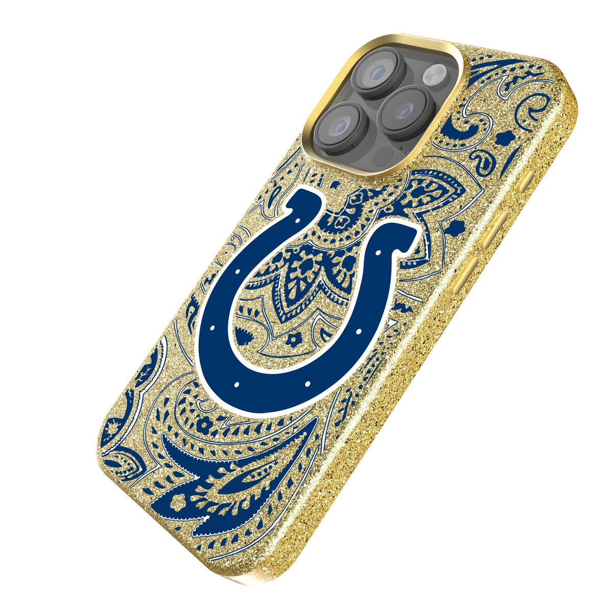 Indianapolis Colts Paisley Bling Phone Case 2