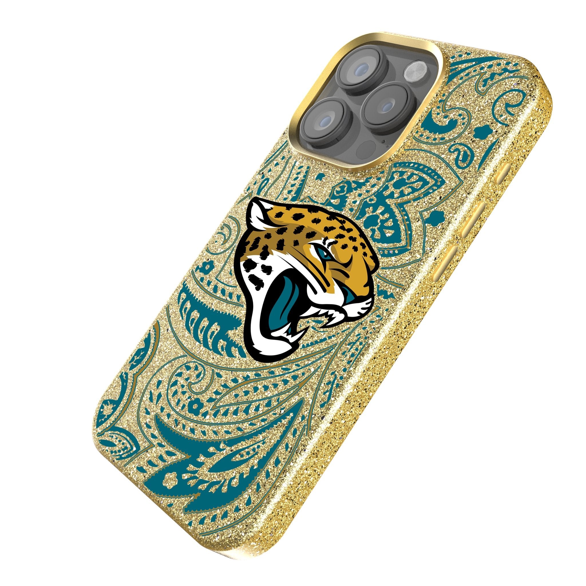 Jacksonville Jaguars Paisley Bling Phone Case 2