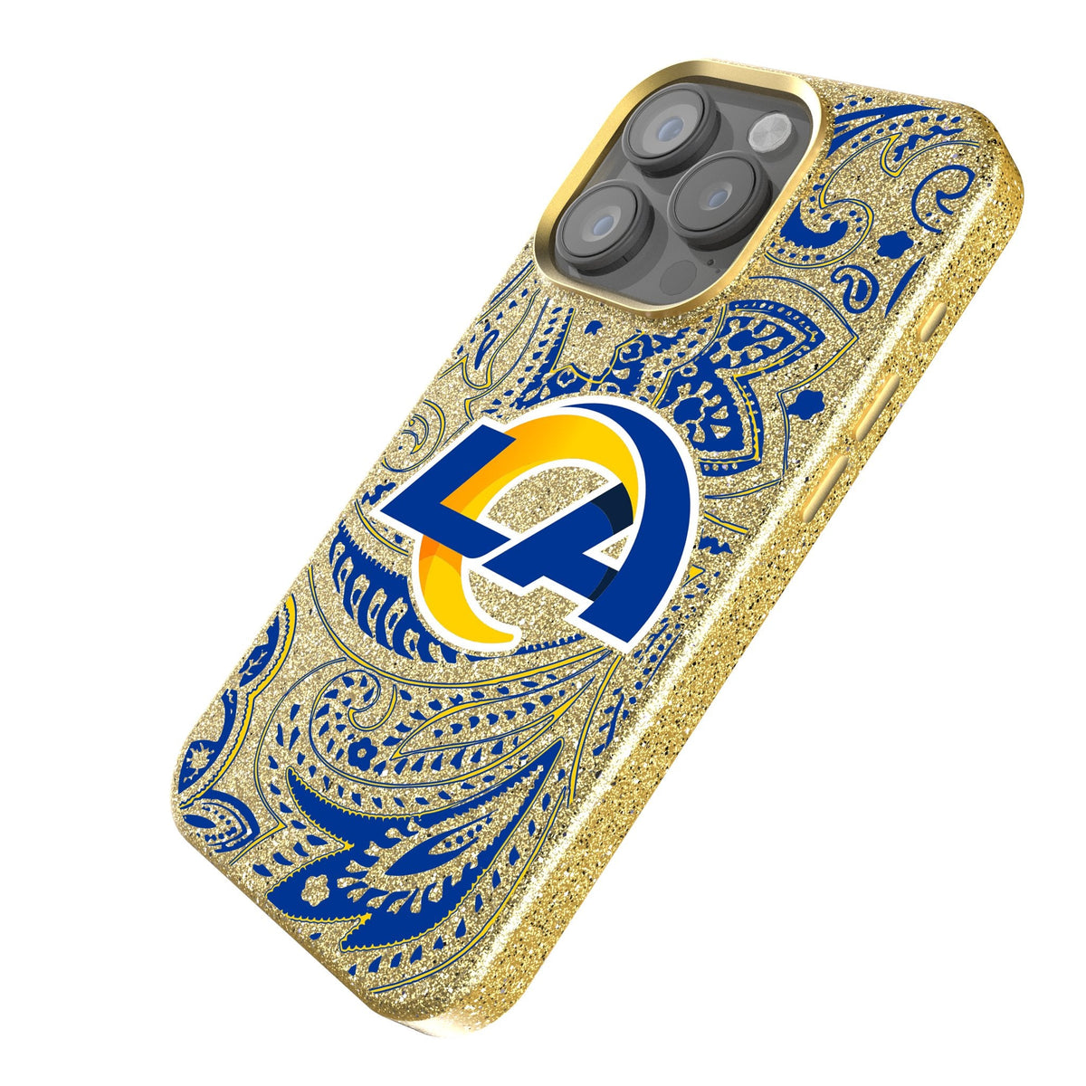 Los Angeles Rams Paisley Bling Phone Case 2