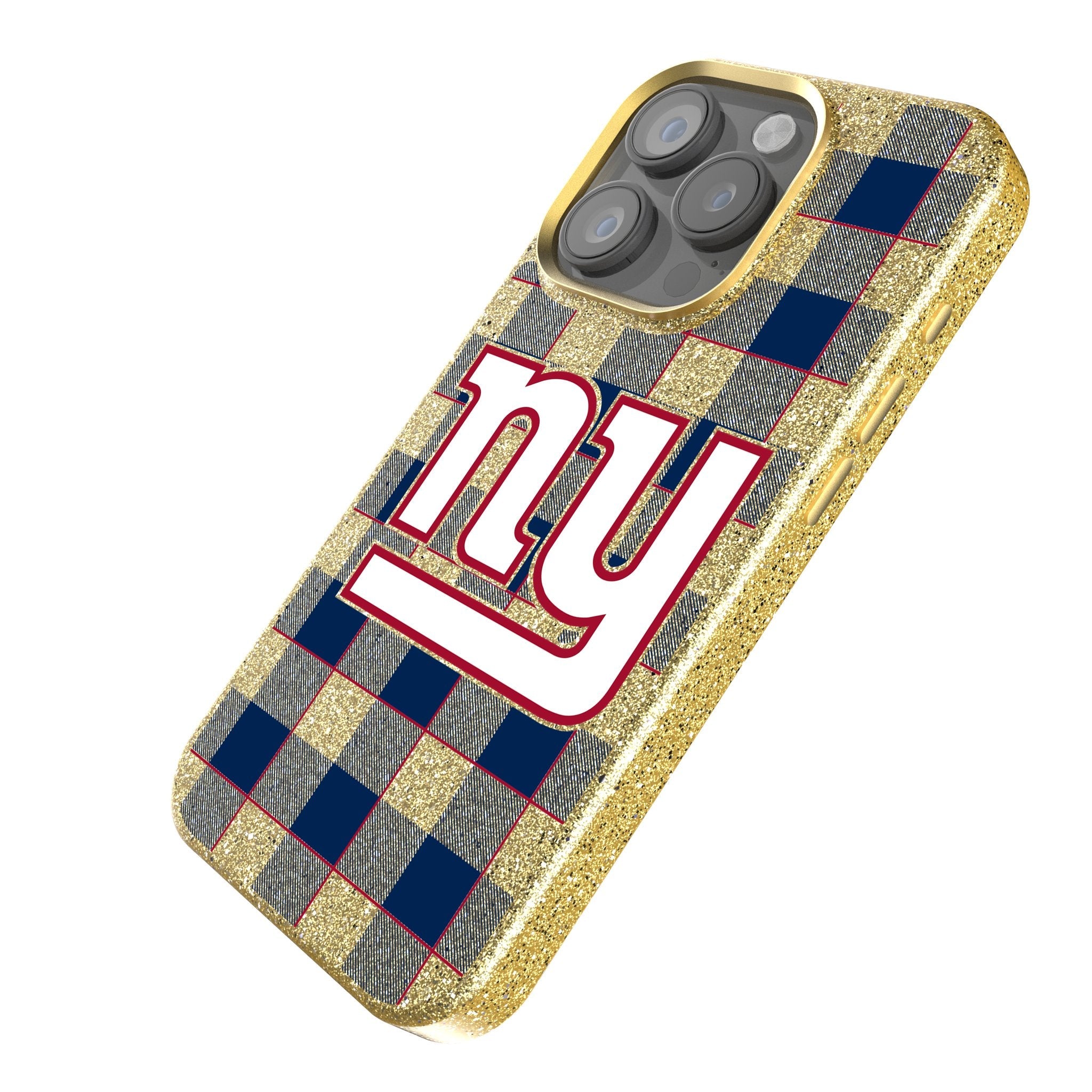 New York Giants Plaid Bling Phone Case 2