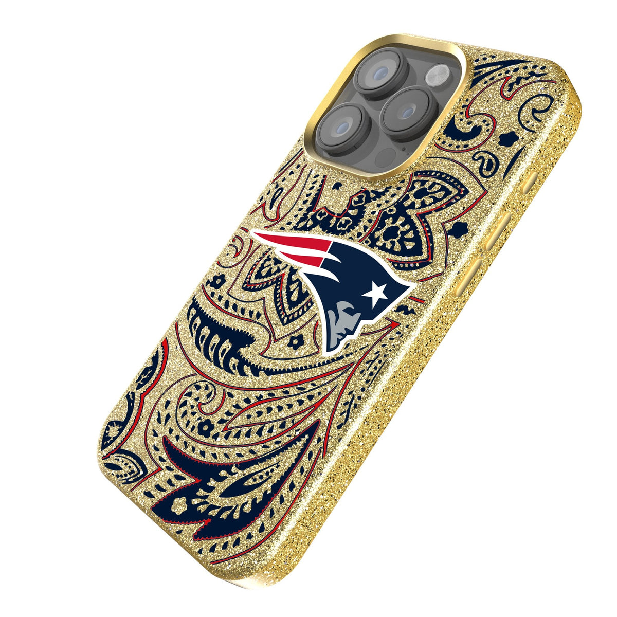 New England Patriots Paisley Bling Phone Case 2