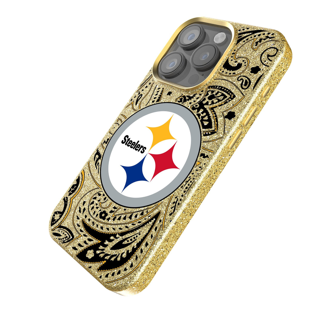 Pittsburgh Steelers Paisley Bling Phone Case 2
