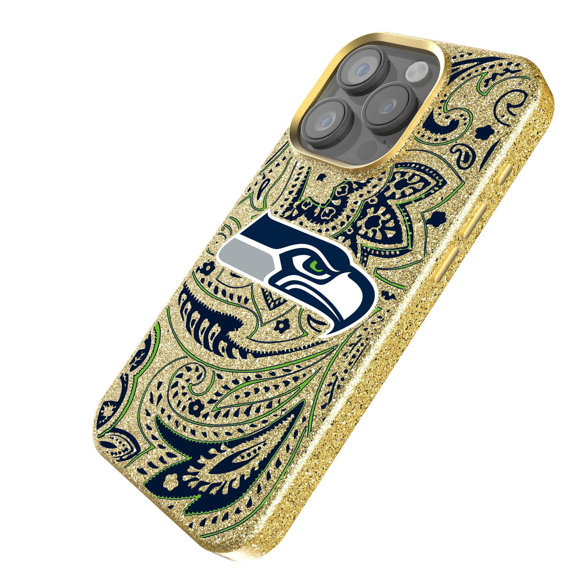 Seattle Seahawks Paisley Bling Phone Case 2