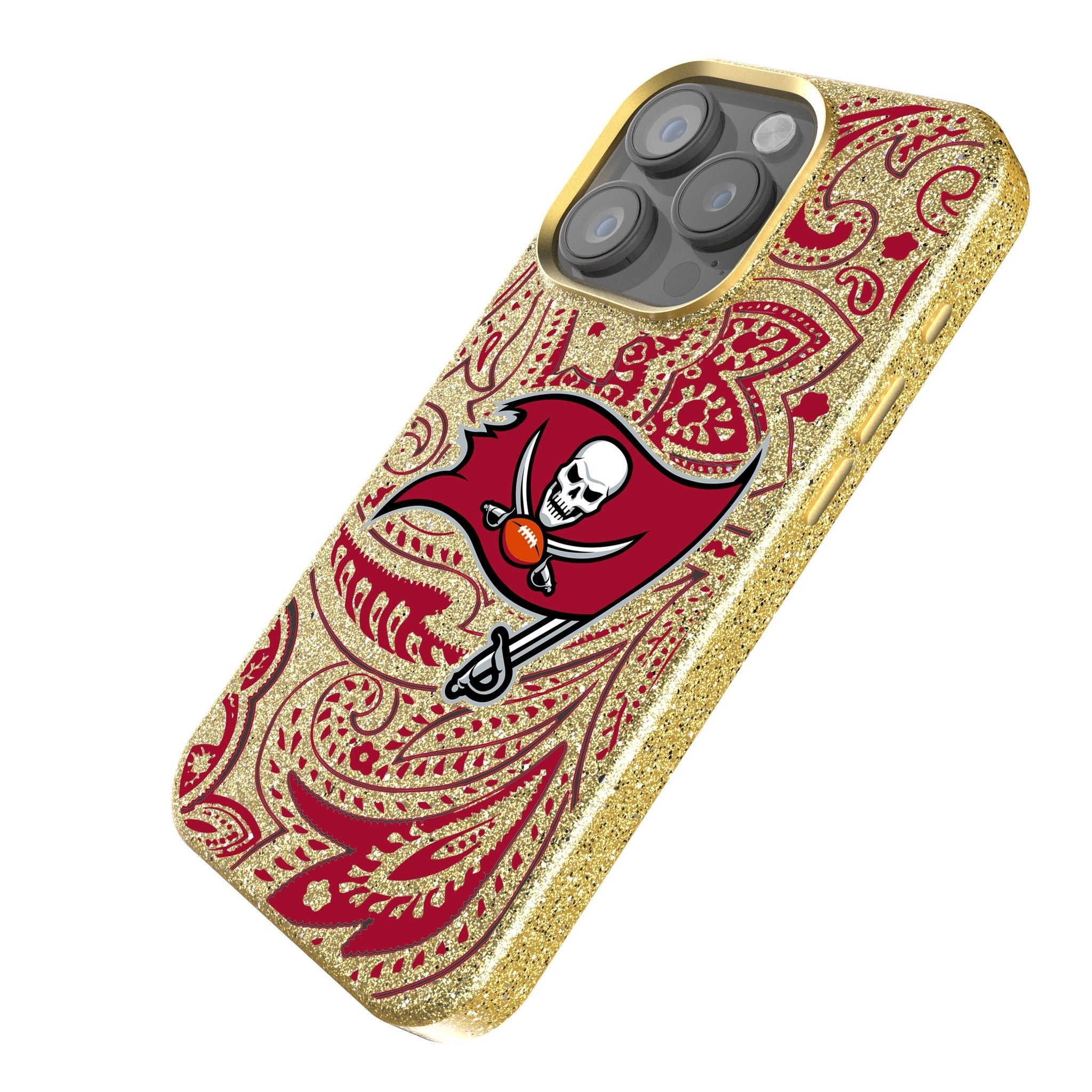 Tampa Bay Buccaneers Paisley Bling Phone Case 2