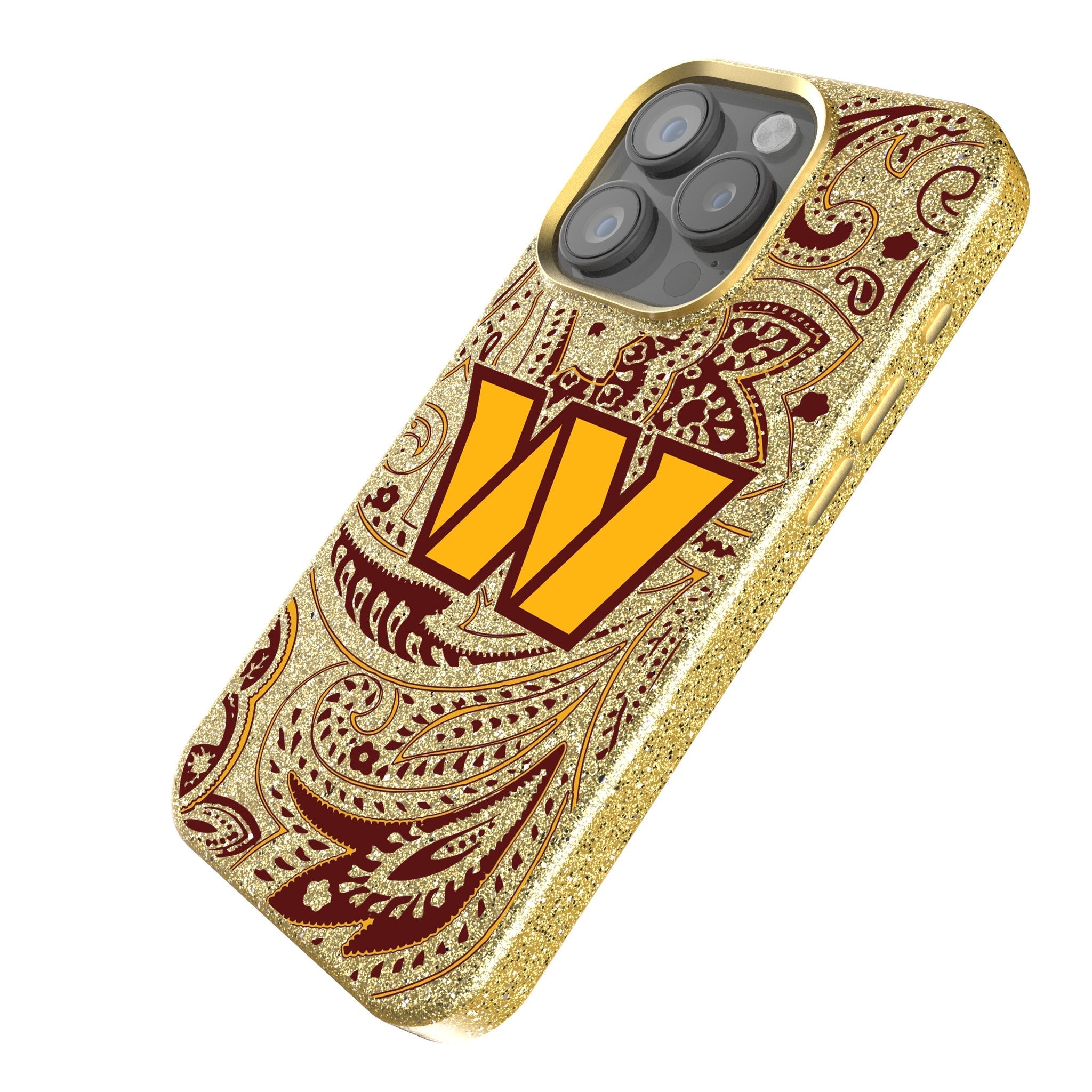 Washington Commanders Paisley Bling Phone Case 2