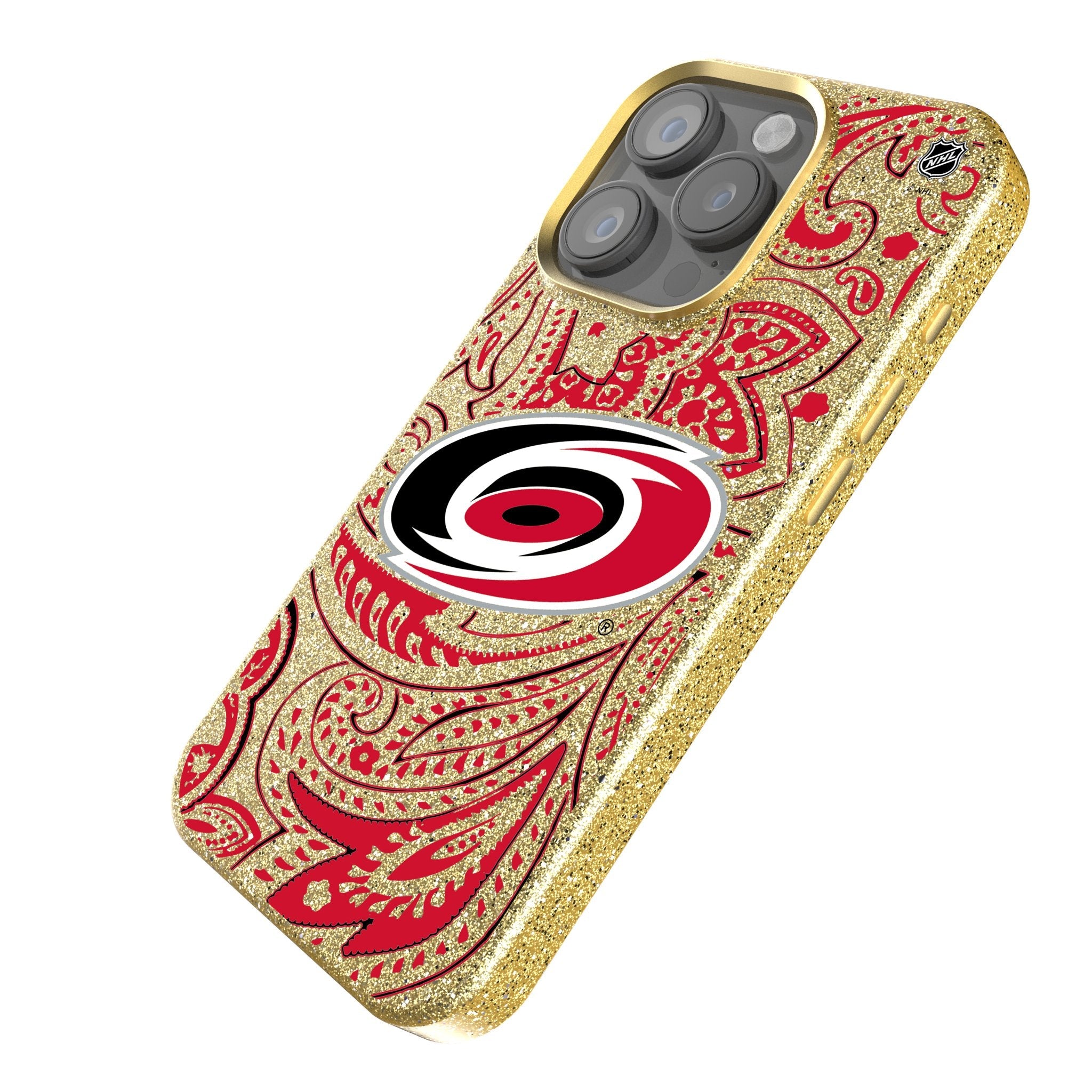 Carolina Hurricanes Paisley Bling Phone Case