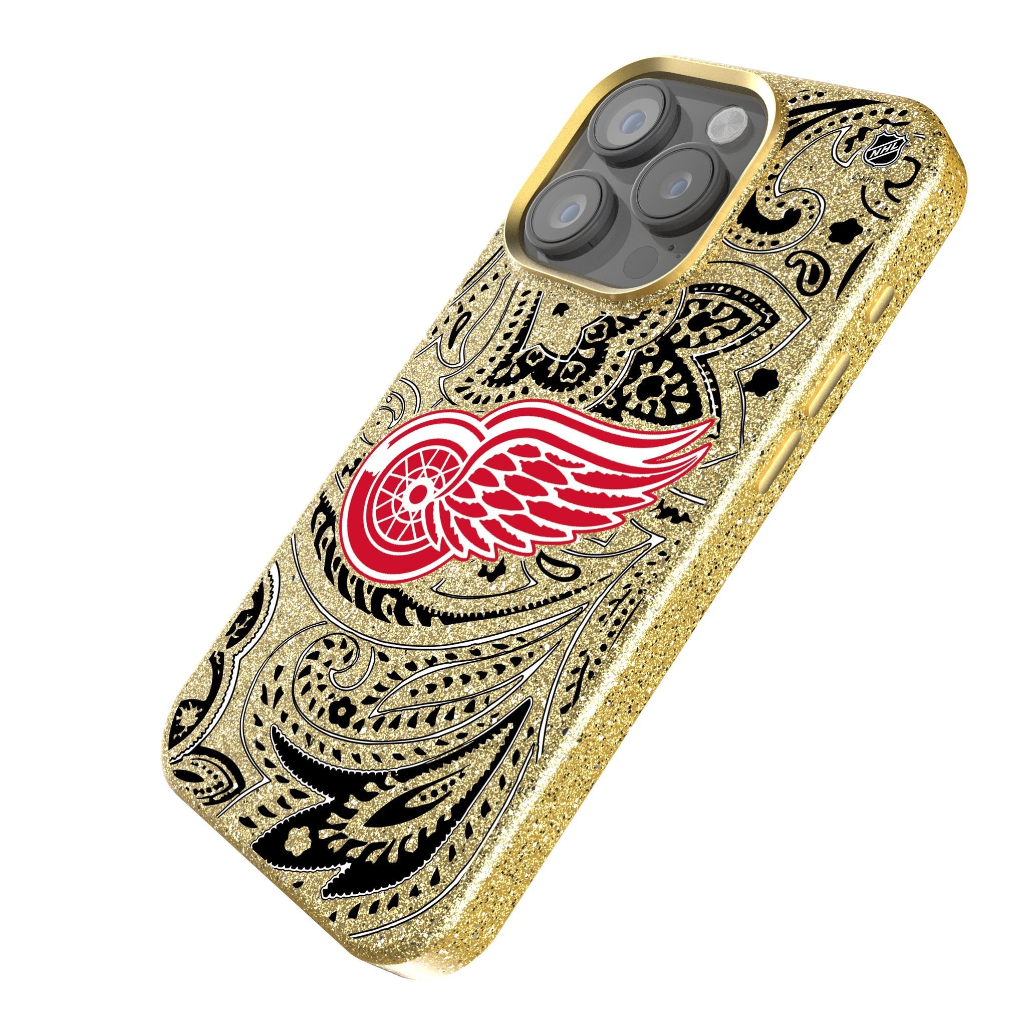 Detroit Red Wings Paisley Bling Phone Case