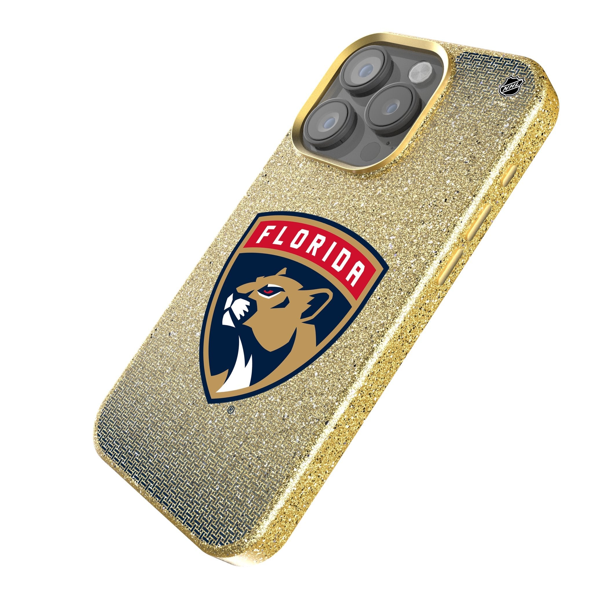 Florida Panthers Linen Bling Phone Case for Apple iPhone