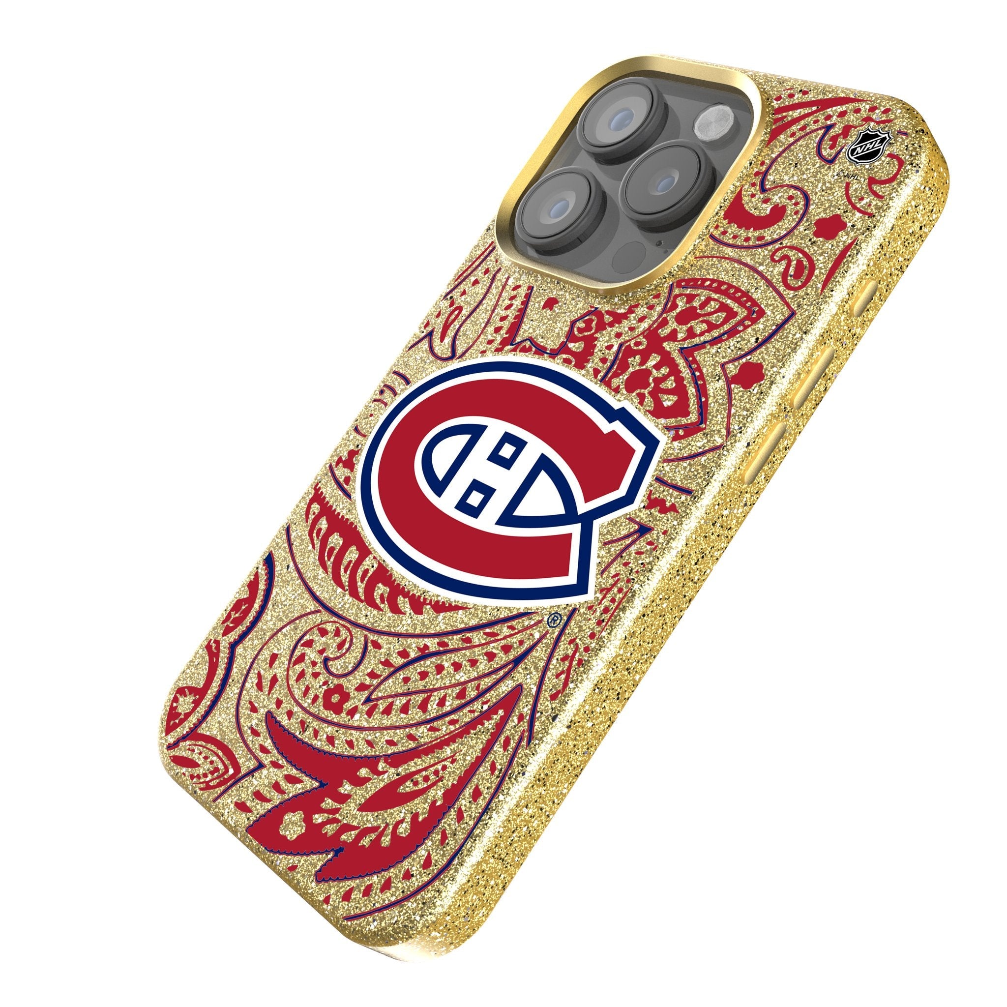 Montreal Canadiens Paisley Bling Phone Case