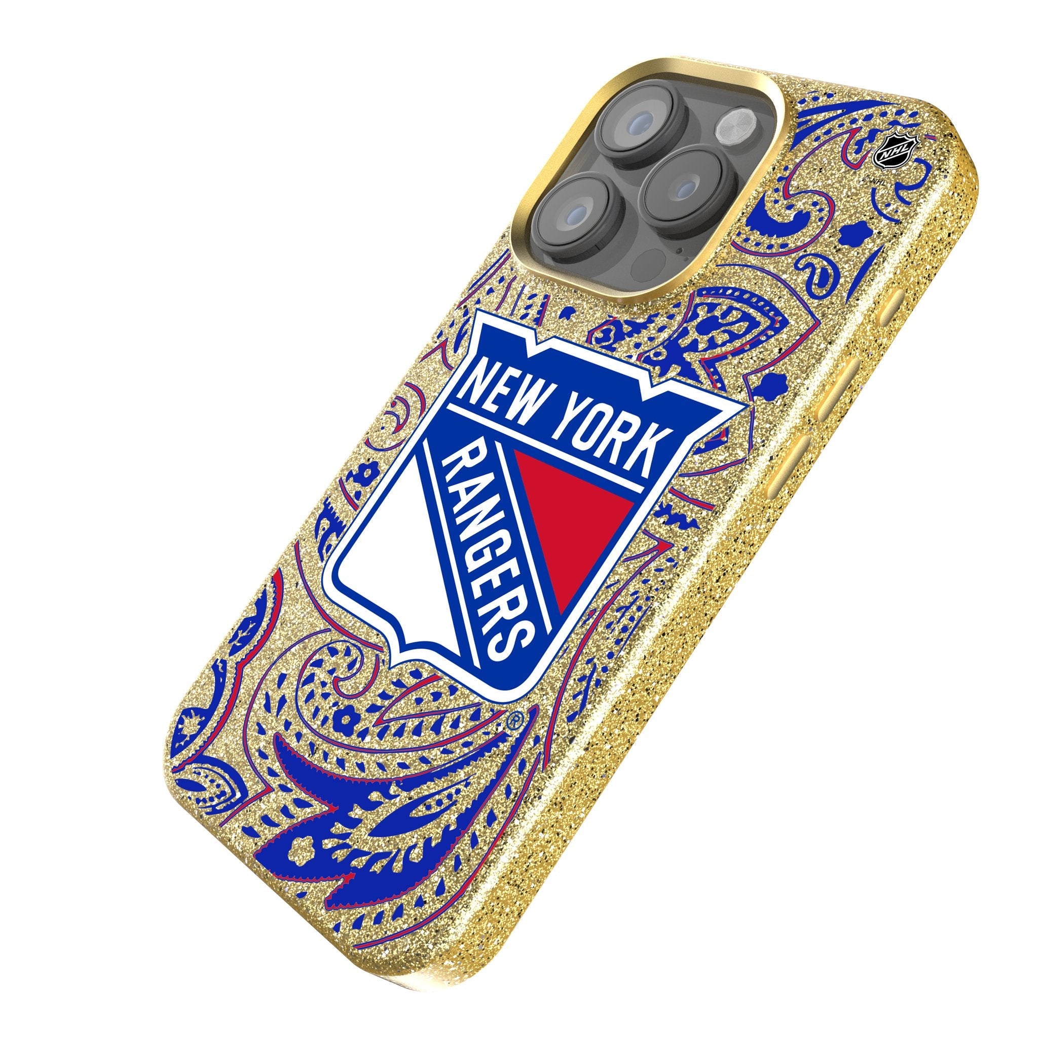 New York Rangers Paisley Bling Phone Case