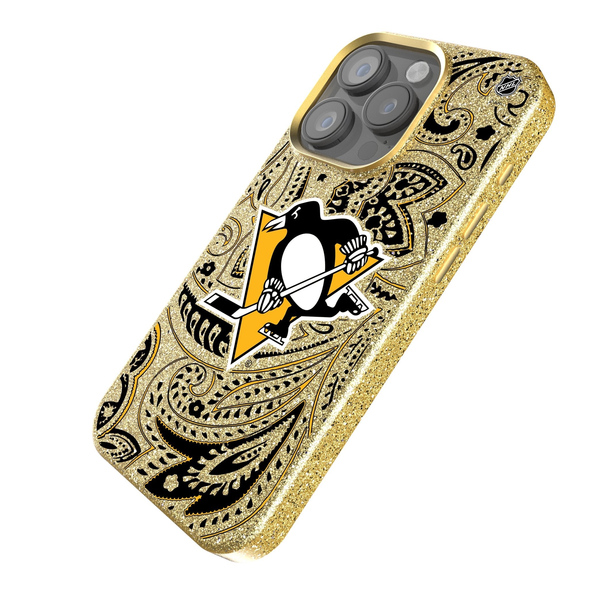 Pittsburgh Penguins Paisley Bling Phone Case