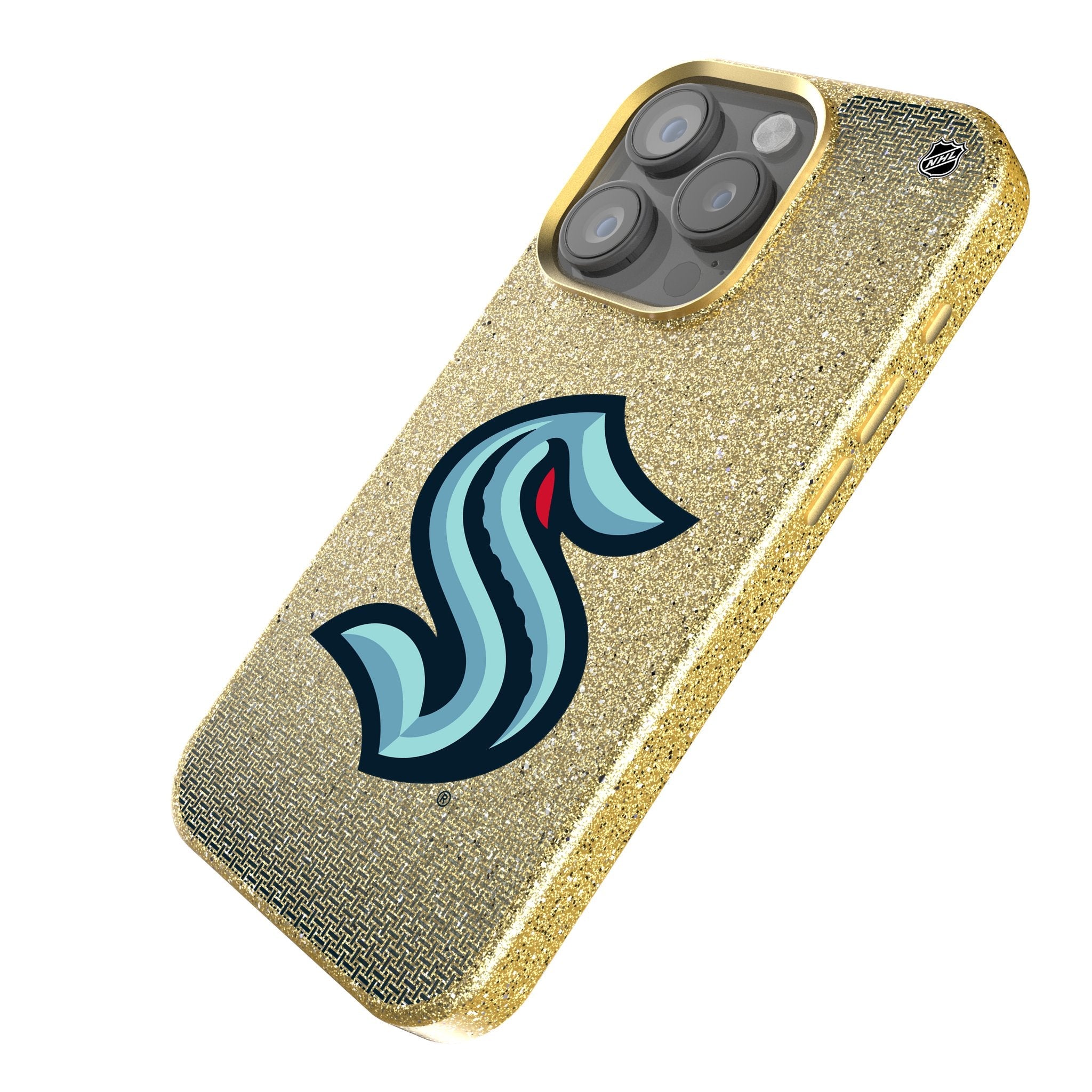 Seattle Kraken Linen Bling Phone Case for Apple iPhone
