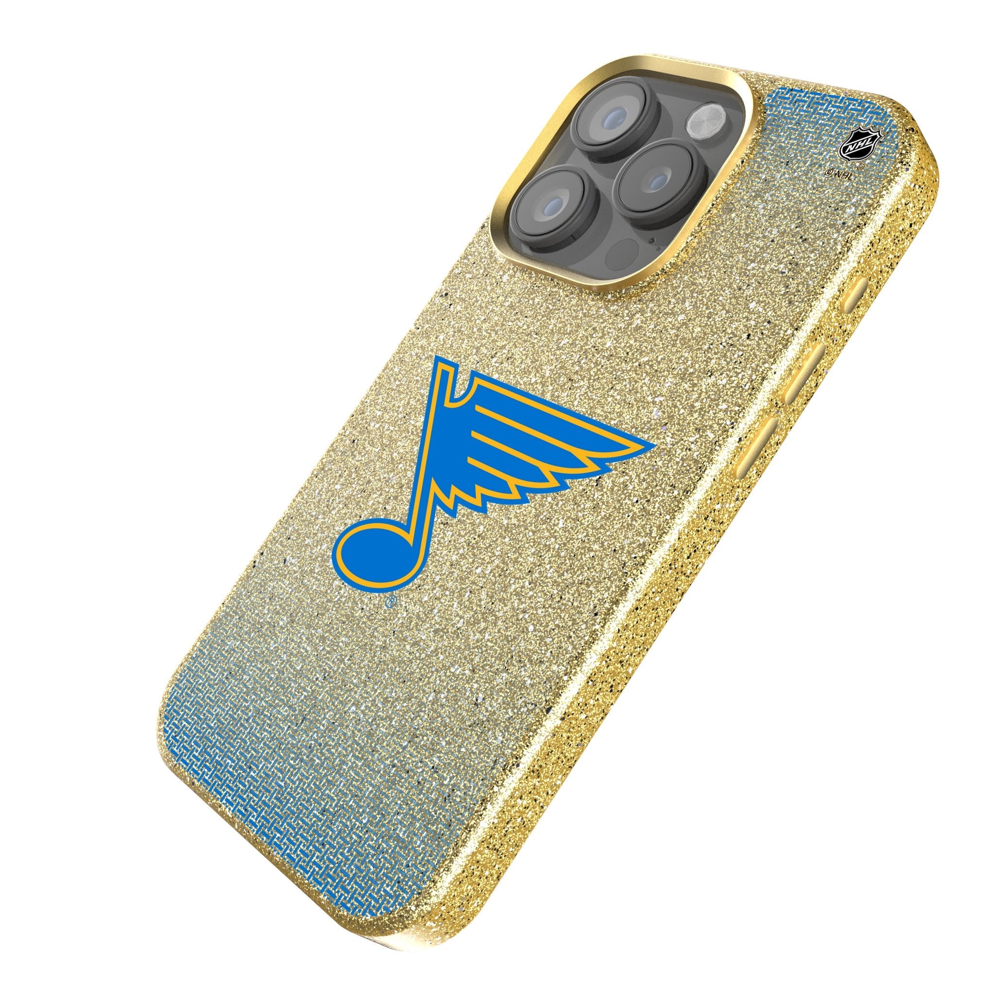 St. Louis Blues Linen Bling Phone Case for Apple iPhone