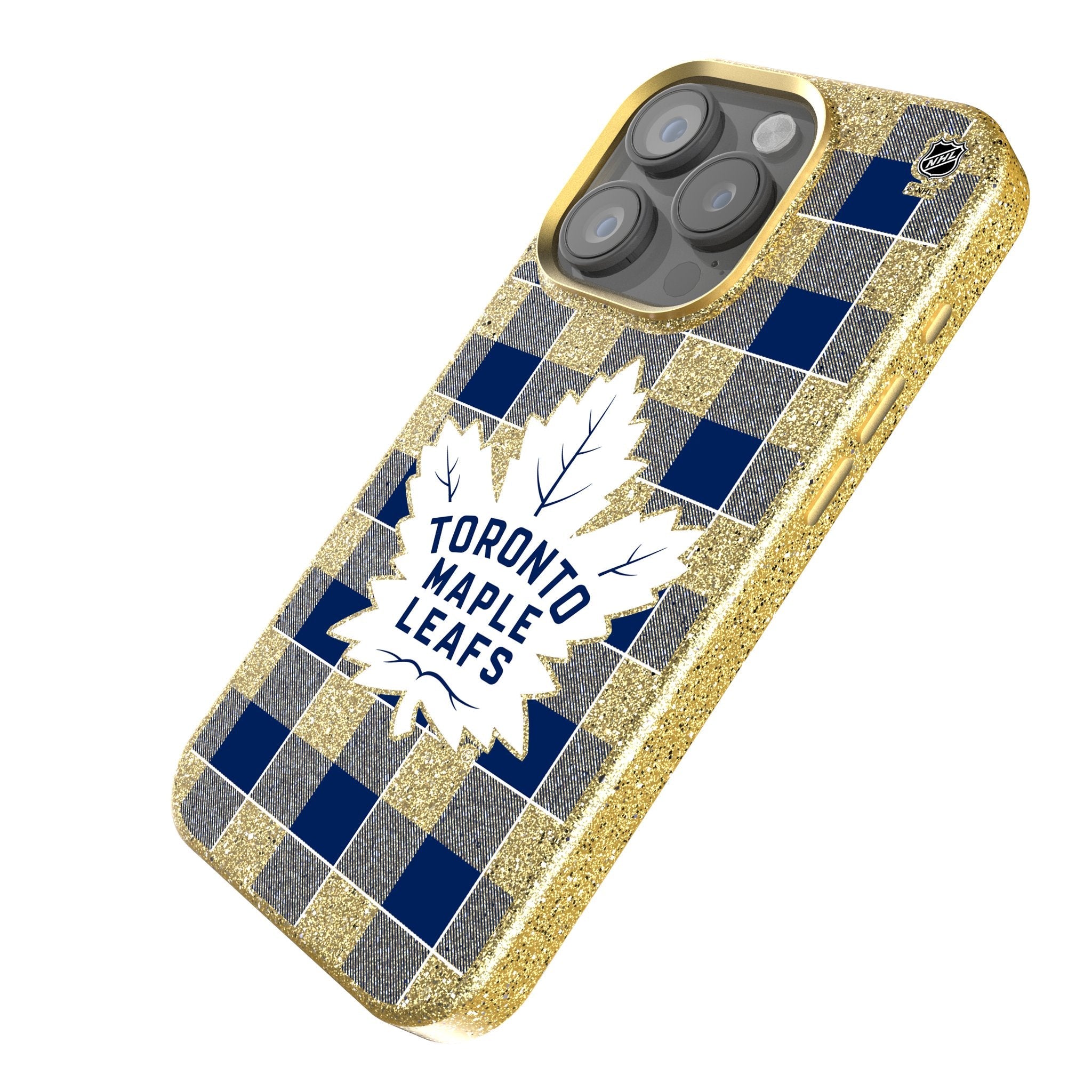 Toronto Maple Leafs Plaid Bling Phone Case