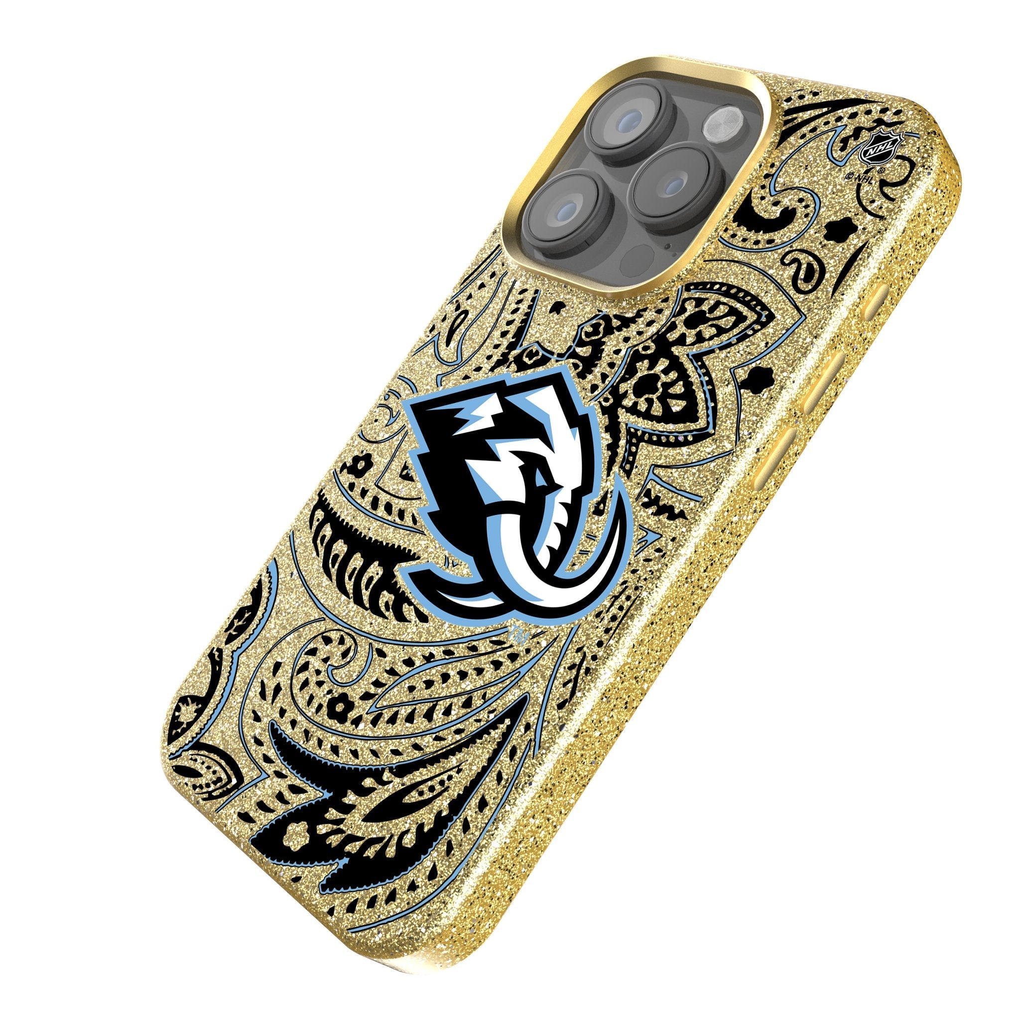 Utah Mammoth Paisley Bling Phone Case for Apple iPhone