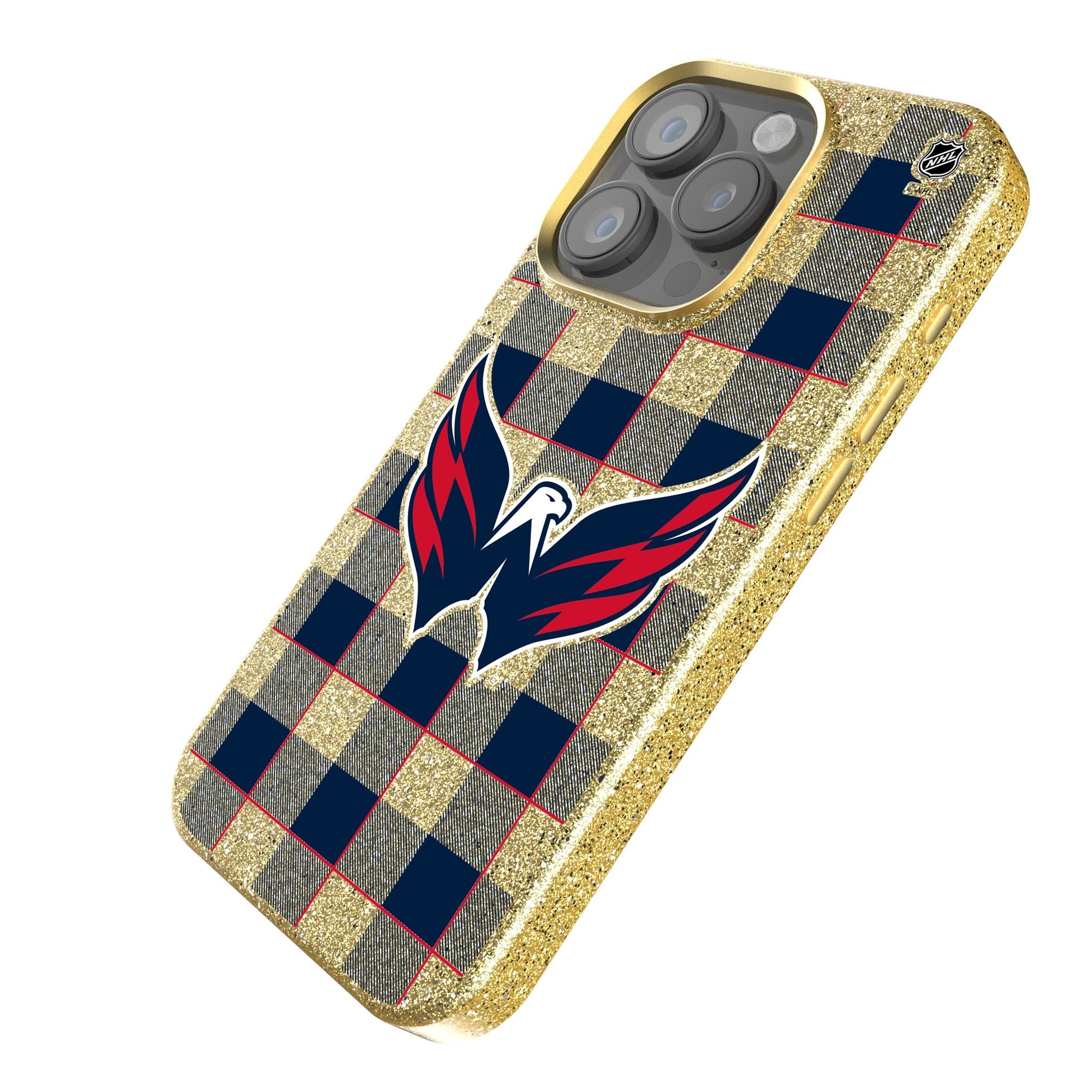 Washington Capitals Plaid Bling Phone Case