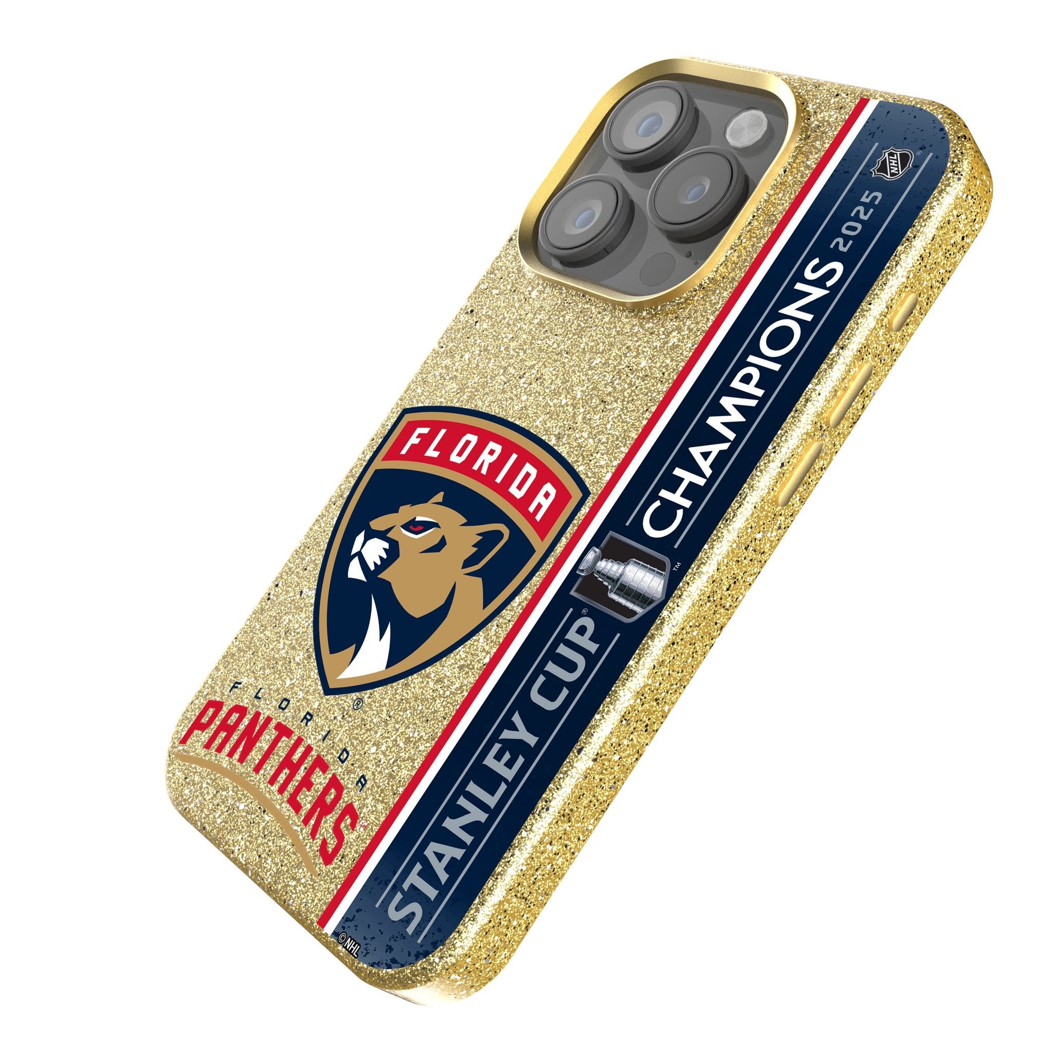 Florida Panthers 2025 Stanley Cup Bling Phone Case for Apple iPhone