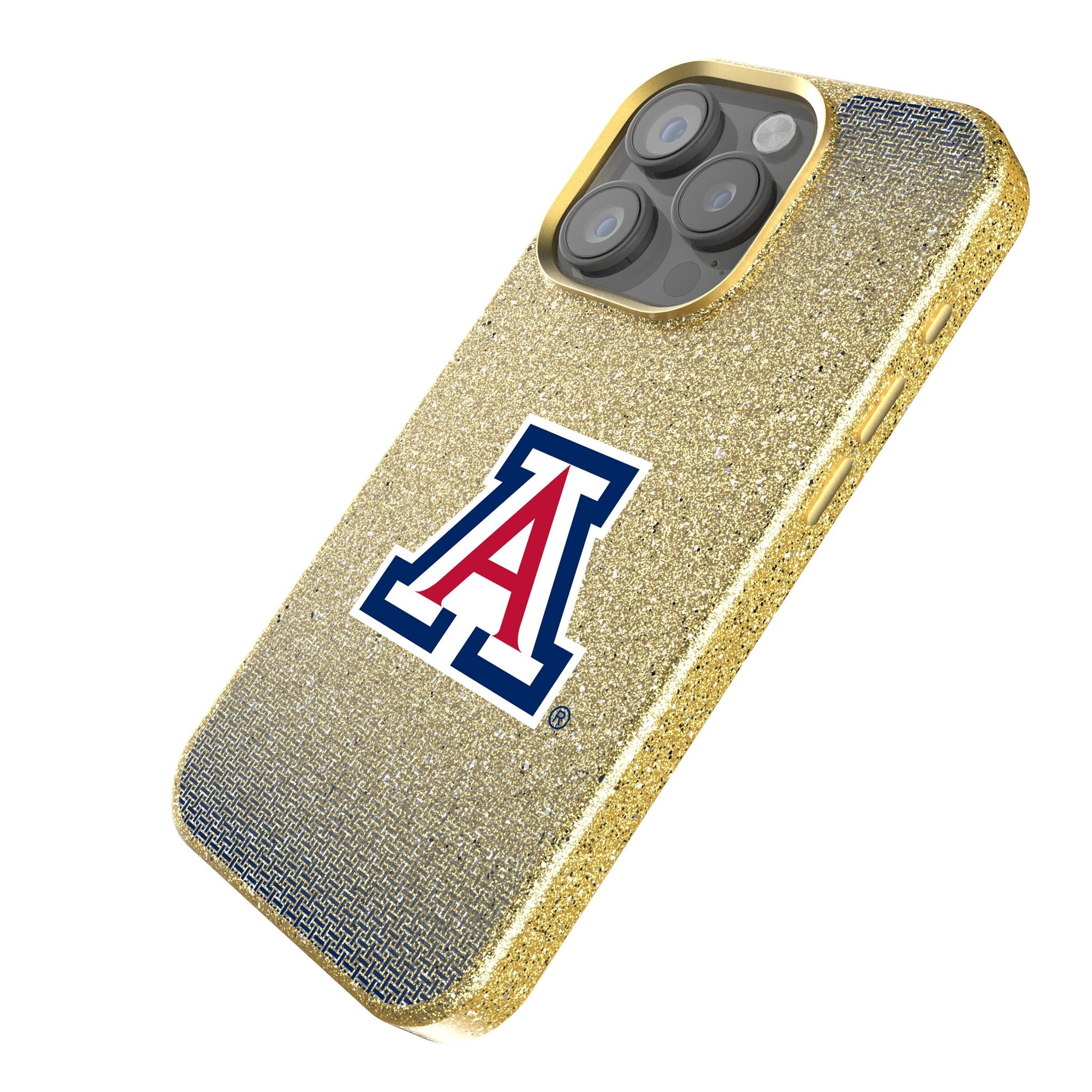 University of Arizona Wildcats Linen Bling Phone Case for Apple iPhone