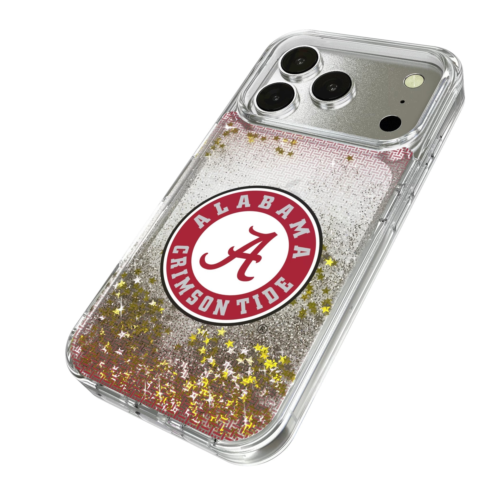 University of Alabama Crimson Tide Linen Glitter Phone Case for Apple iPhone 17 Series 2