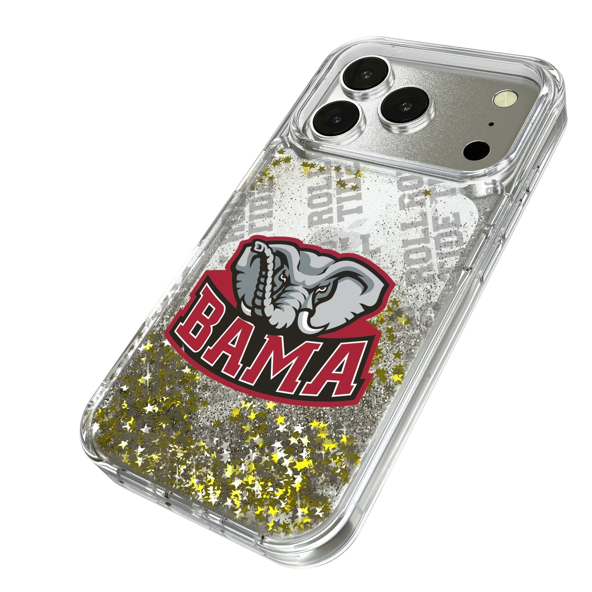 University of Alabama Crimson Tide Script A Quadtile Glitter Phone Case for Apple iPhone 17 Series 2