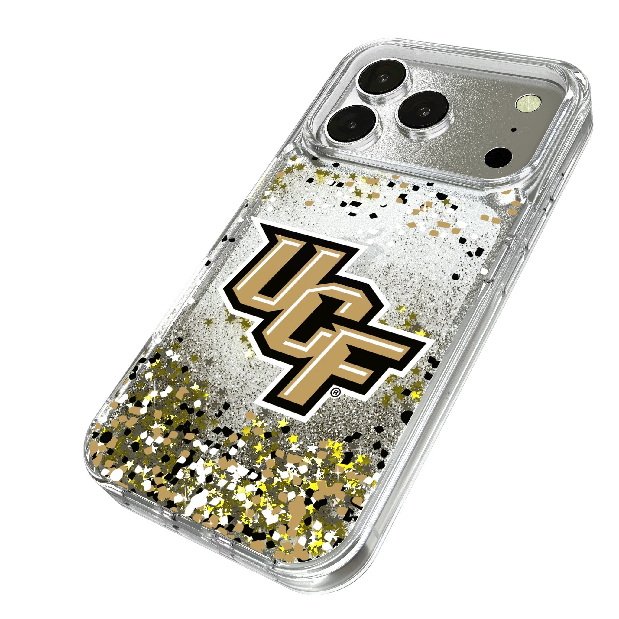 University of Central Florida Golden Knights Confetti Glitter Phone Case for Apple iPhone 17 Series 2
