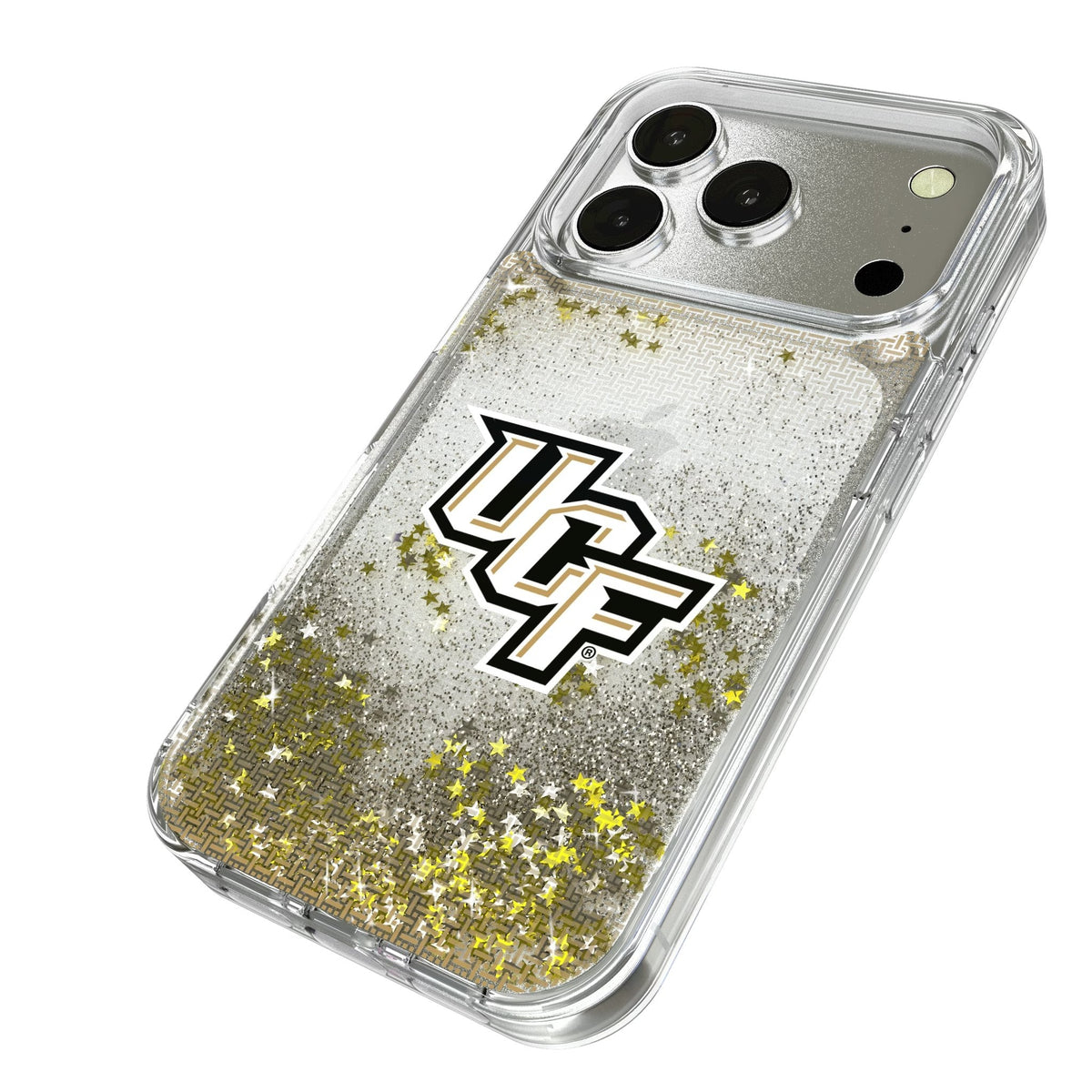 University of Central Florida Golden Knights Linen Glitter Phone Case for Apple iPhone 17 Series