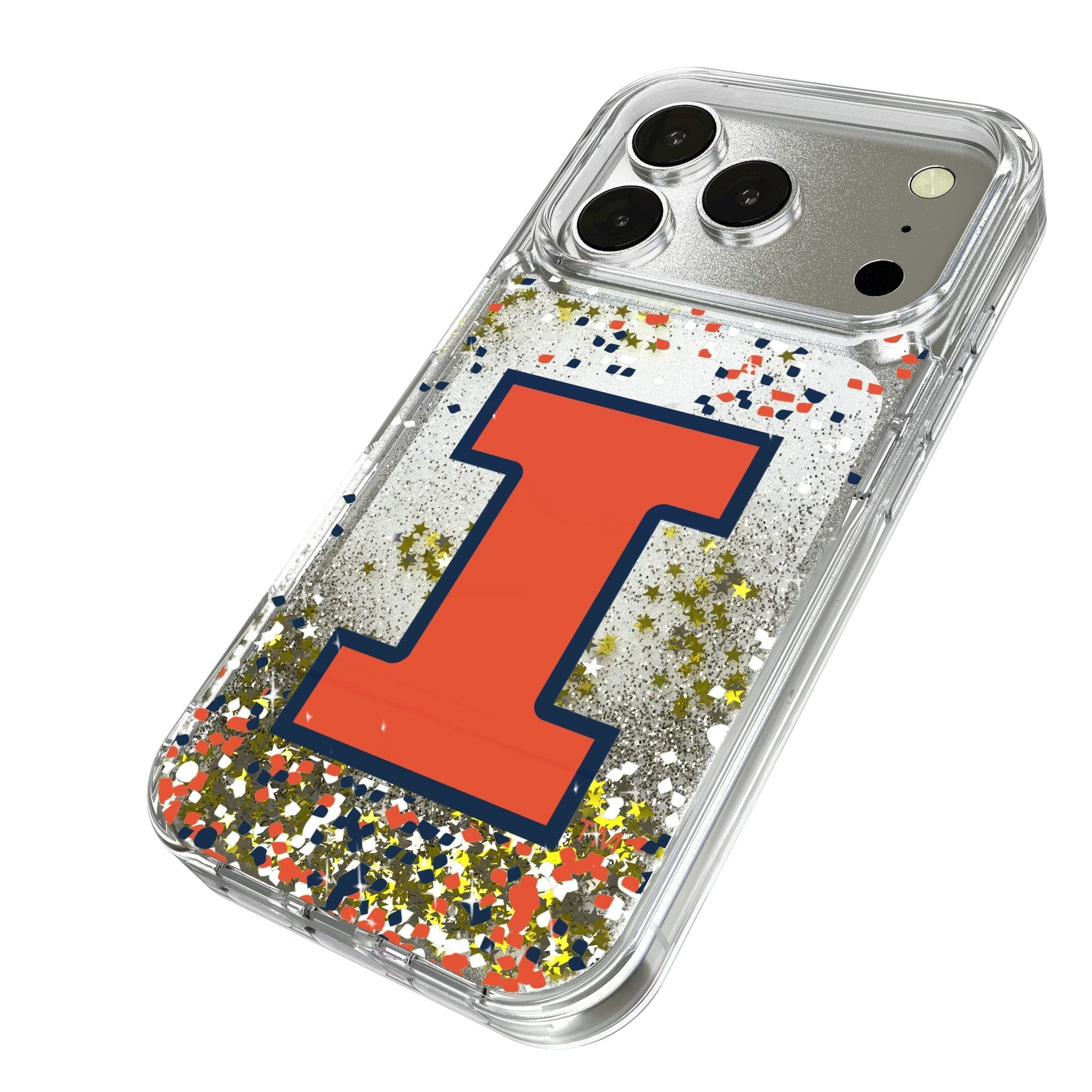 University of Illinois Fighting Illini Confetti Glitter Phone Case for Apple iPhone 17 Series 2