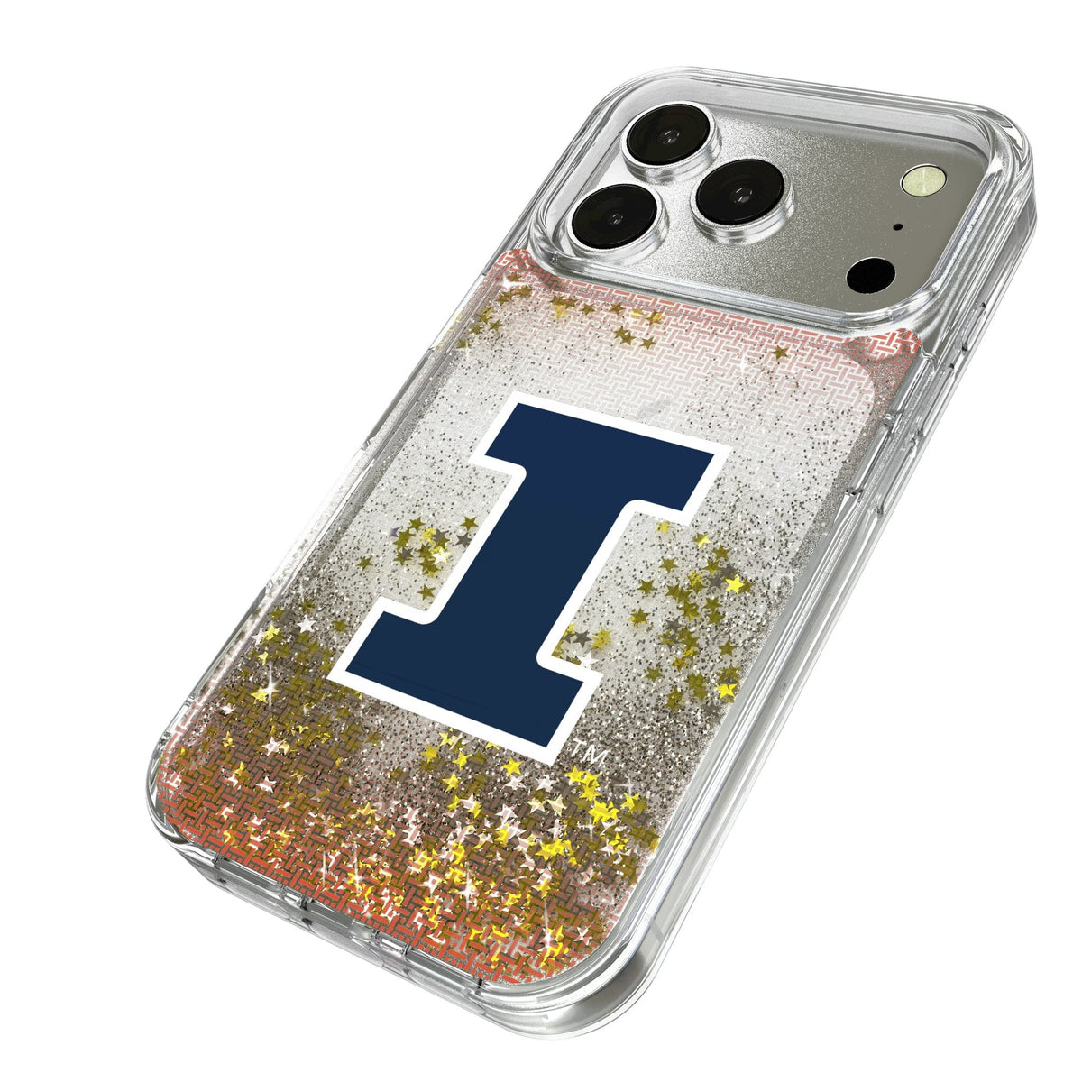 University of Illinois Fighting Illini Linen Glitter Phone Case for Apple iPhone 17 Series