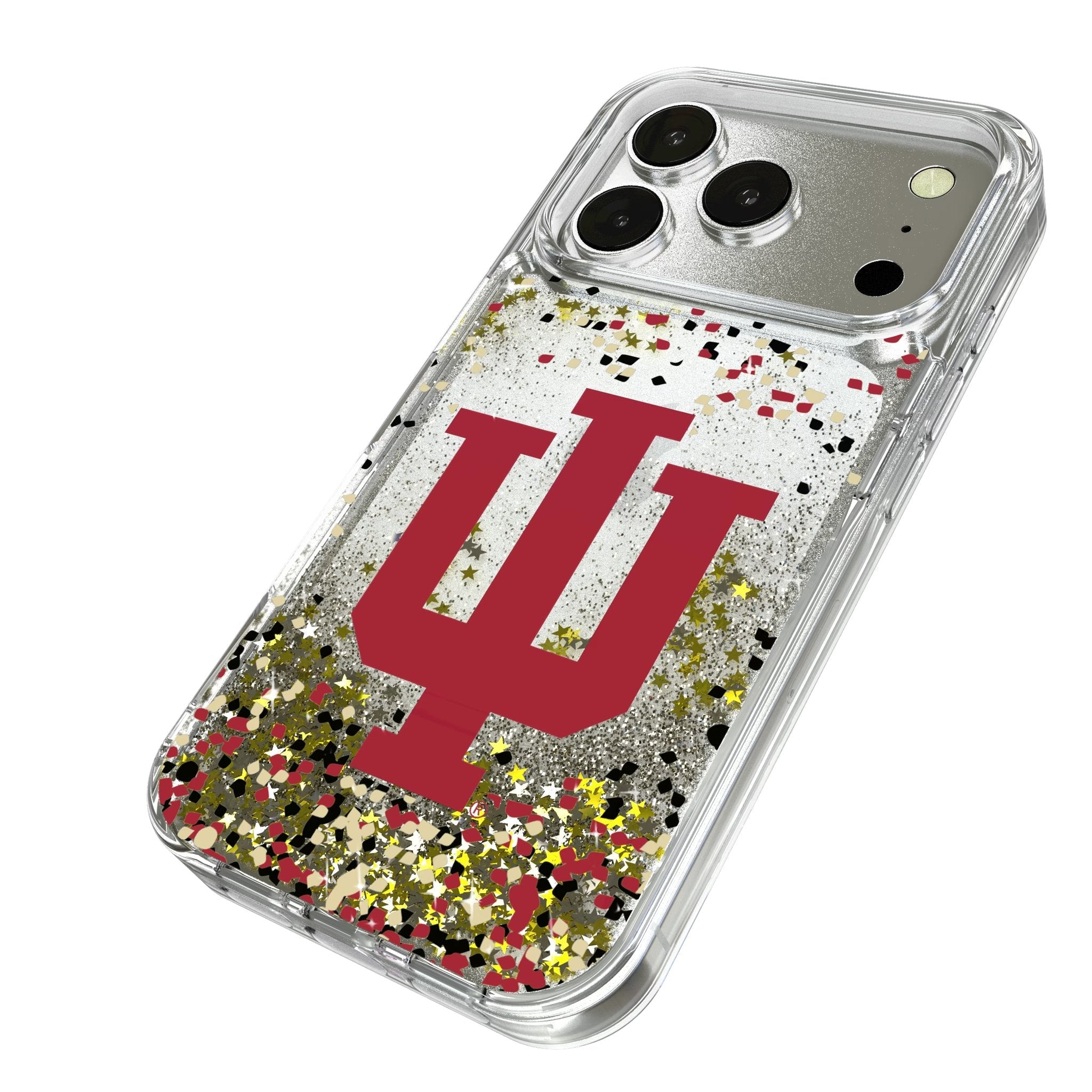Indiana University Hoosiers Confetti Glitter Phone Case for Apple iPhone 17 Series 2
