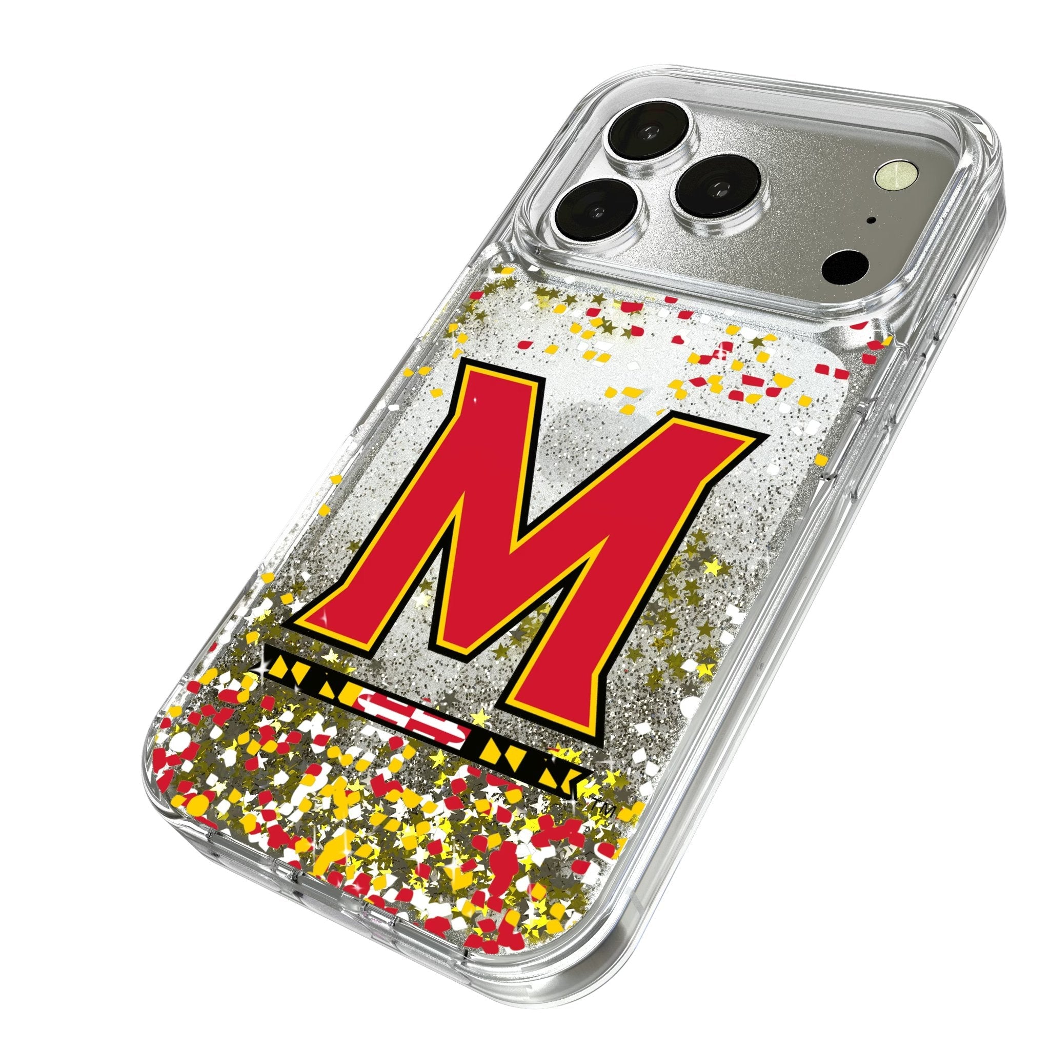University of Maryland Terrapins Confetti Glitter Phone Case for Apple iPhone 17 Series 2