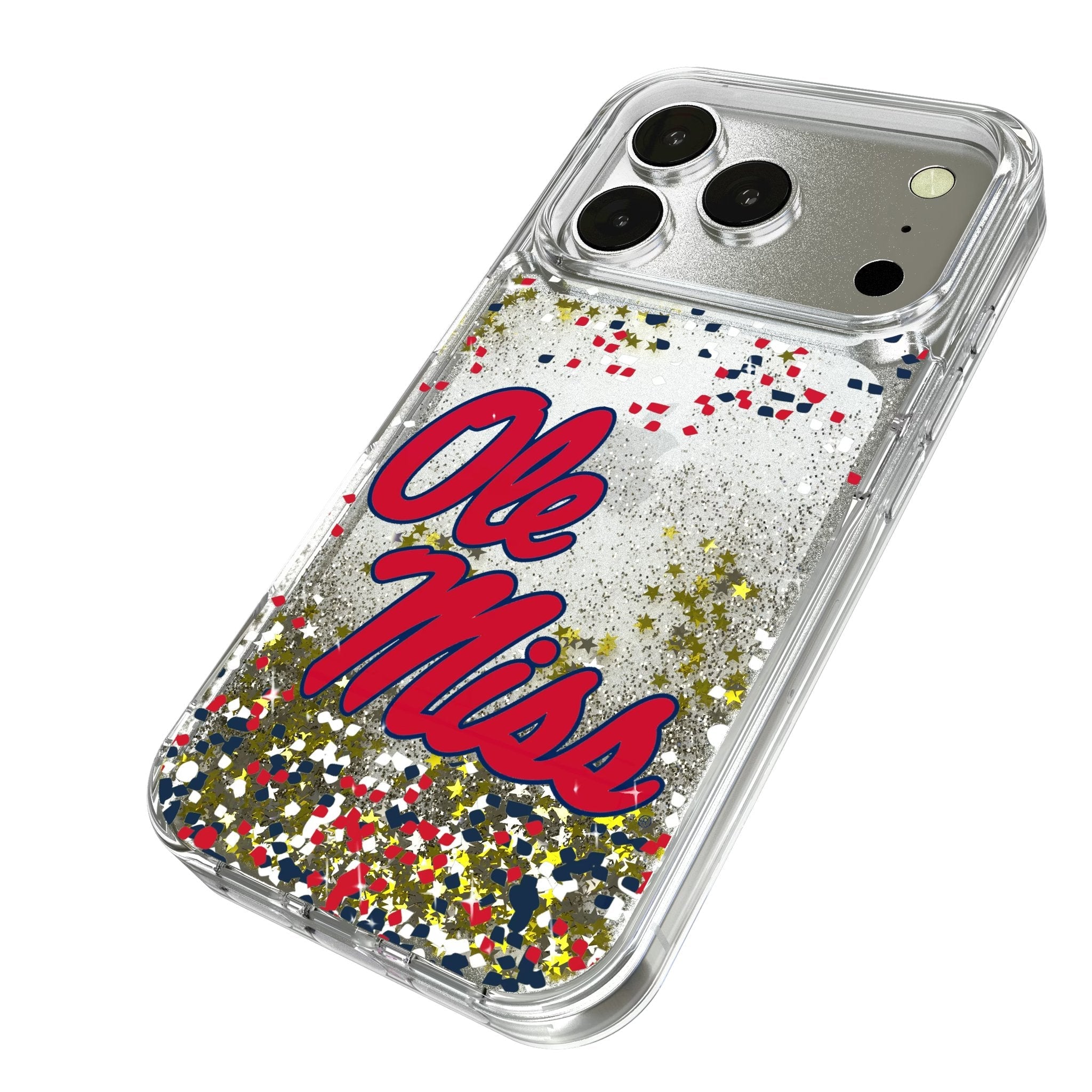 University of Mississippi Rebels Confetti Glitter Phone Case for Apple iPhone 17 Series 2
