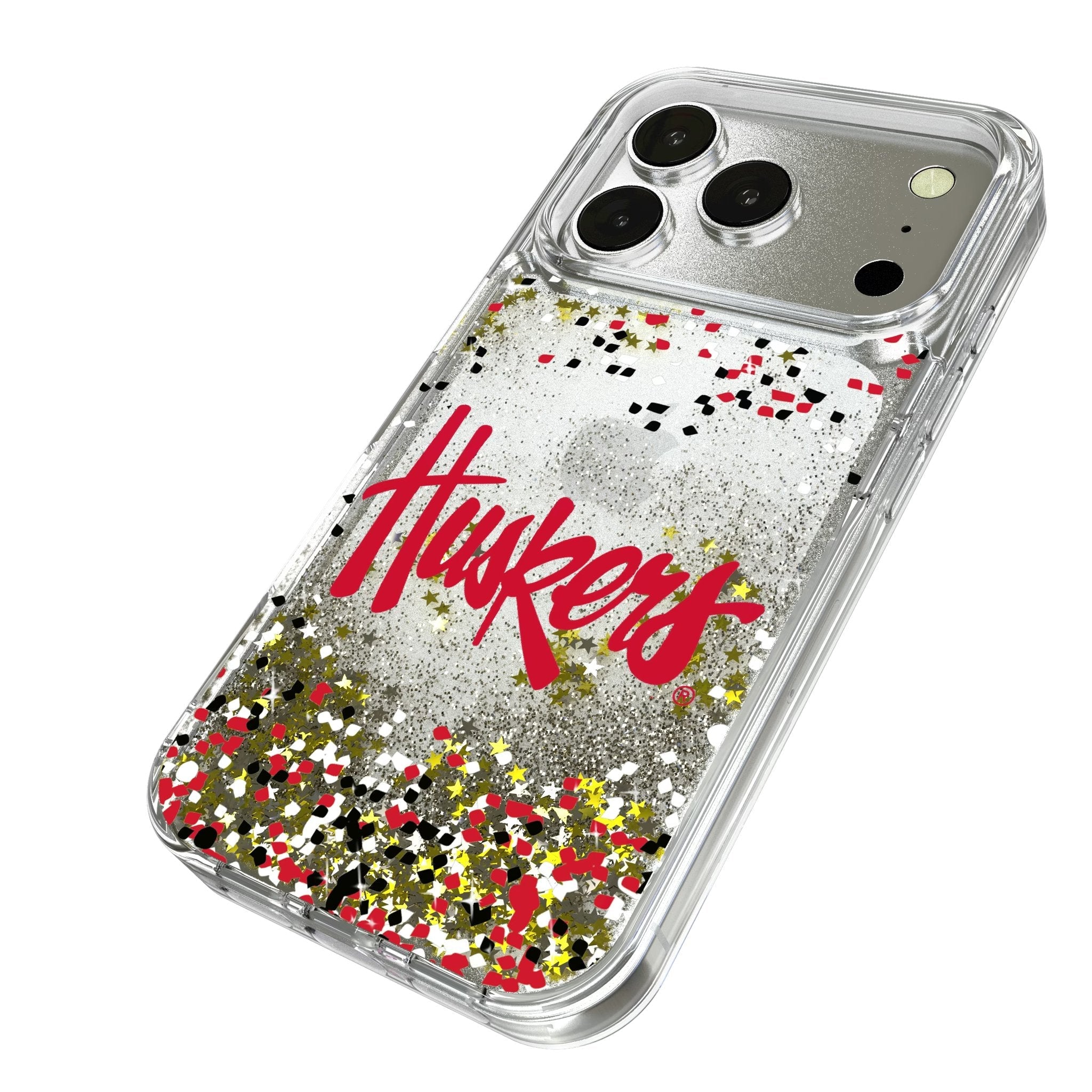 University of Nebraska Huskers Confetti Glitter Phone Case for Apple iPhone 17 Series 2