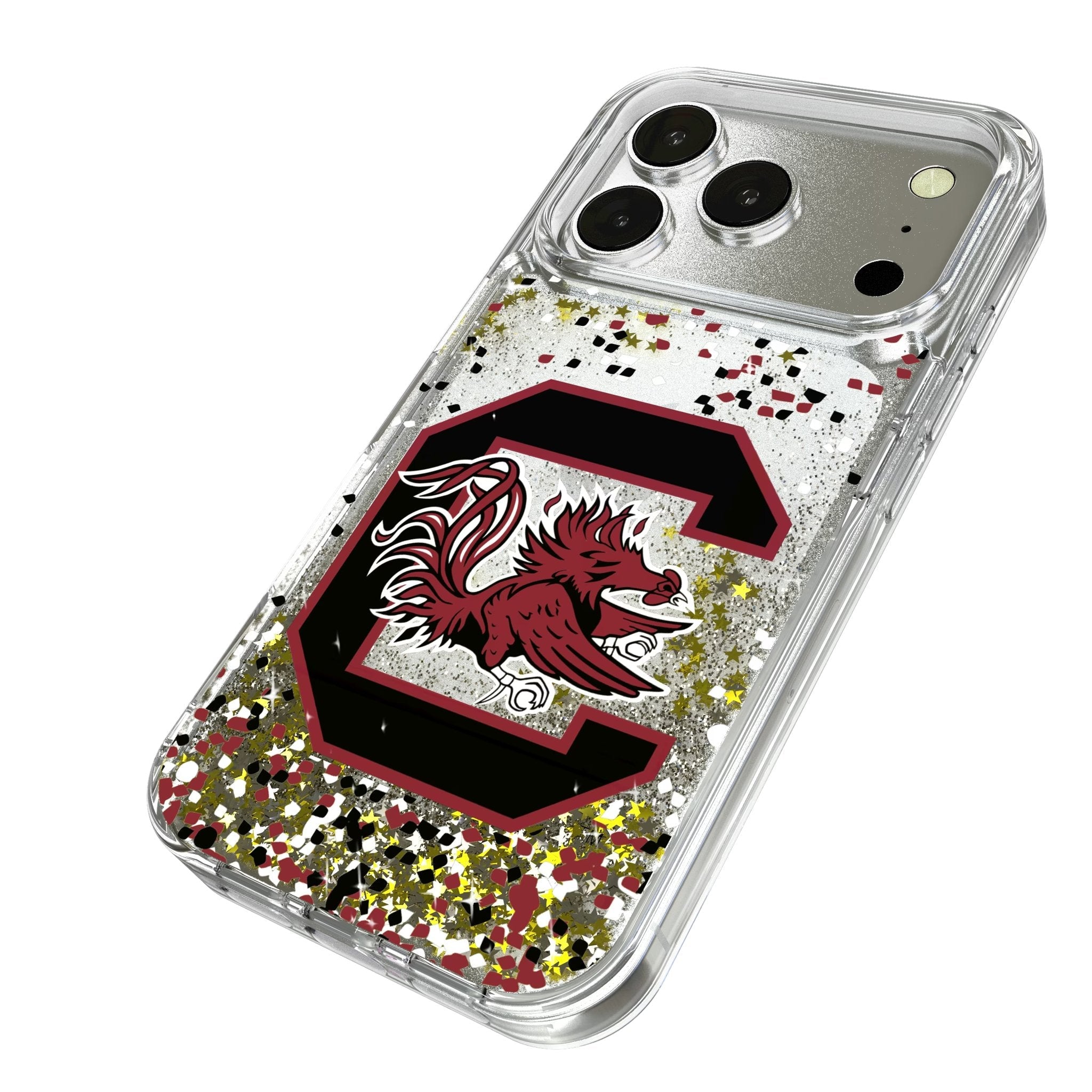 University of South Carolina Gamecocks Confetti Glitter Phone Case for Apple iPhone 17 Series