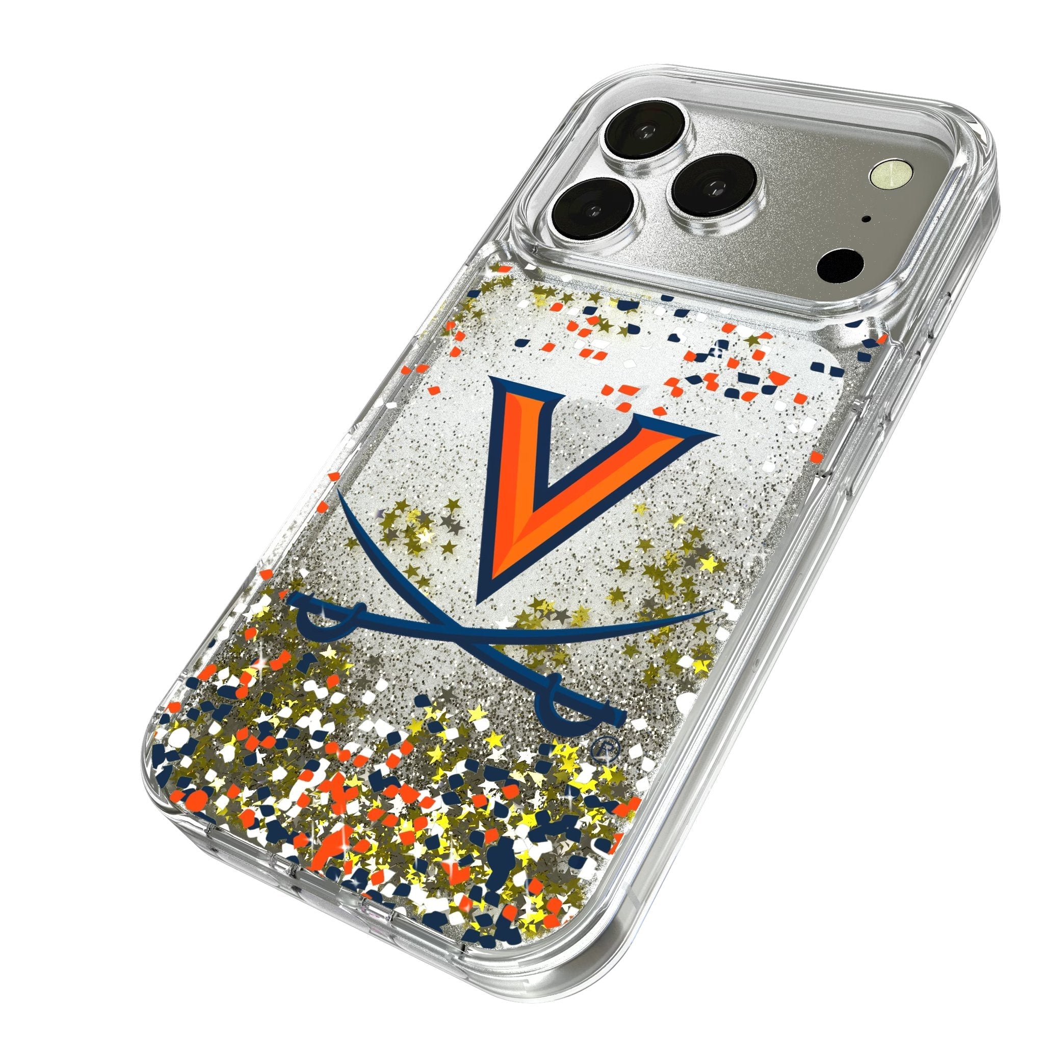 University of Virginia Cavaliers Confetti Glitter Phone Case for Apple iPhone 17 Series 2