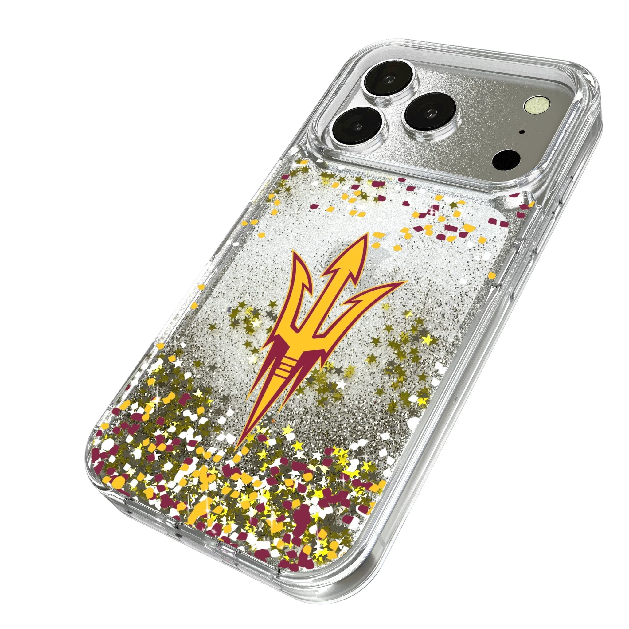 Arizona State University Sun Devils Confetti Glitter Phone Case for Apple iPhone 17 Series