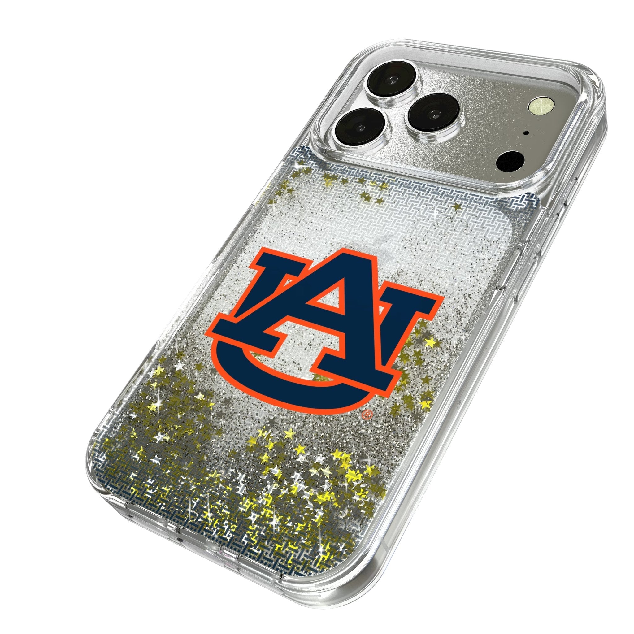 University of Auburn Tigers Linen Glitter Phone Case for Apple iPhone 17 Series 2