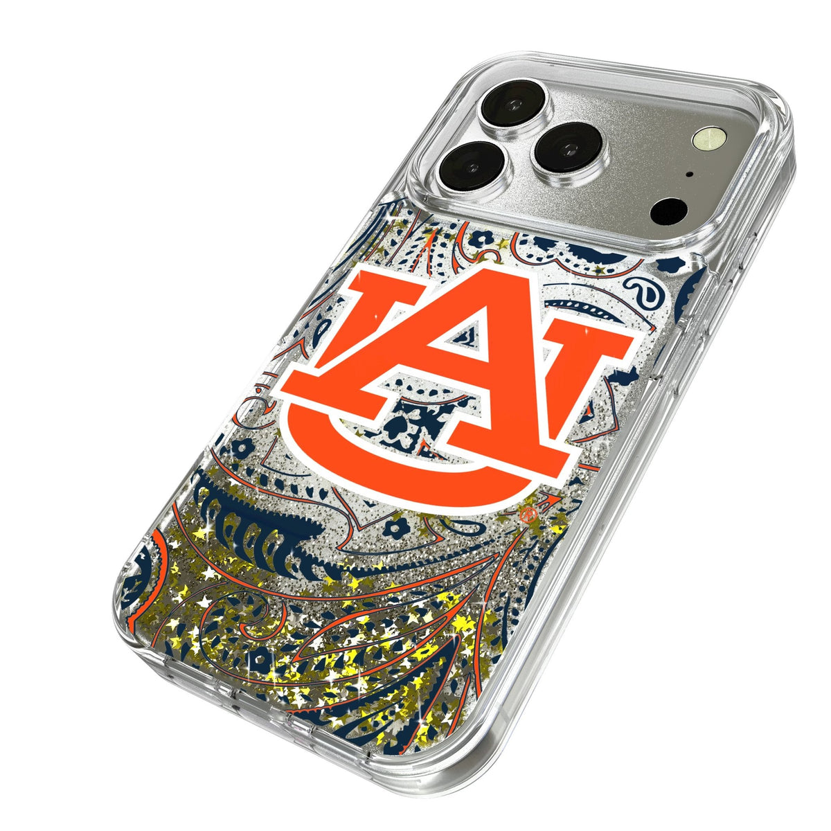 University of Auburn Tigers Paisley Glitter Phone Case for Apple iPhone 17 Series 2
