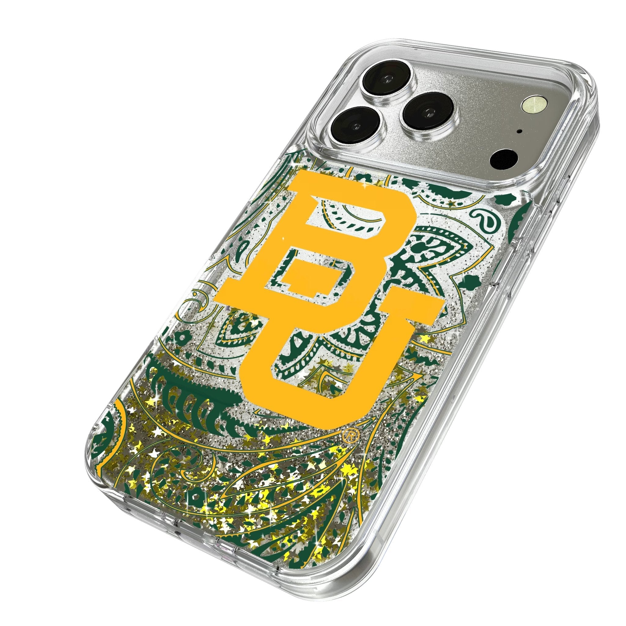 Baylor University Bears Paisley Glitter Phone Case for Apple iPhone 17 Series