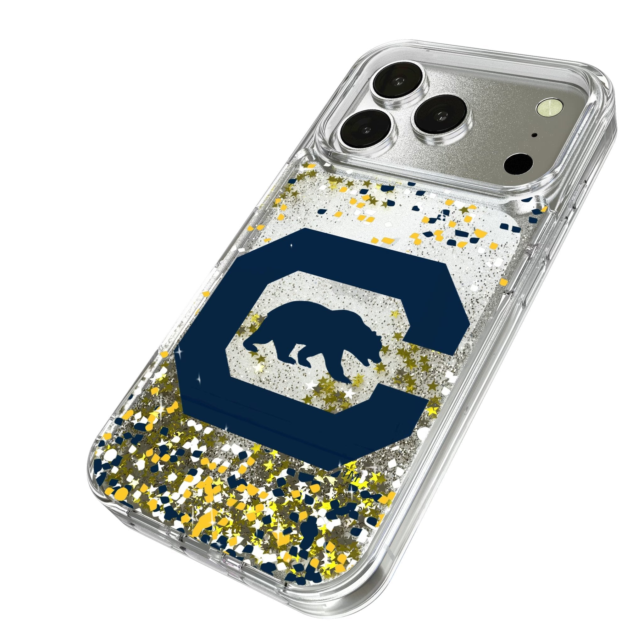 University of California Berkeley Golden Bears Confetti Glitter Phone Case for Apple iPhone 17 Series 2