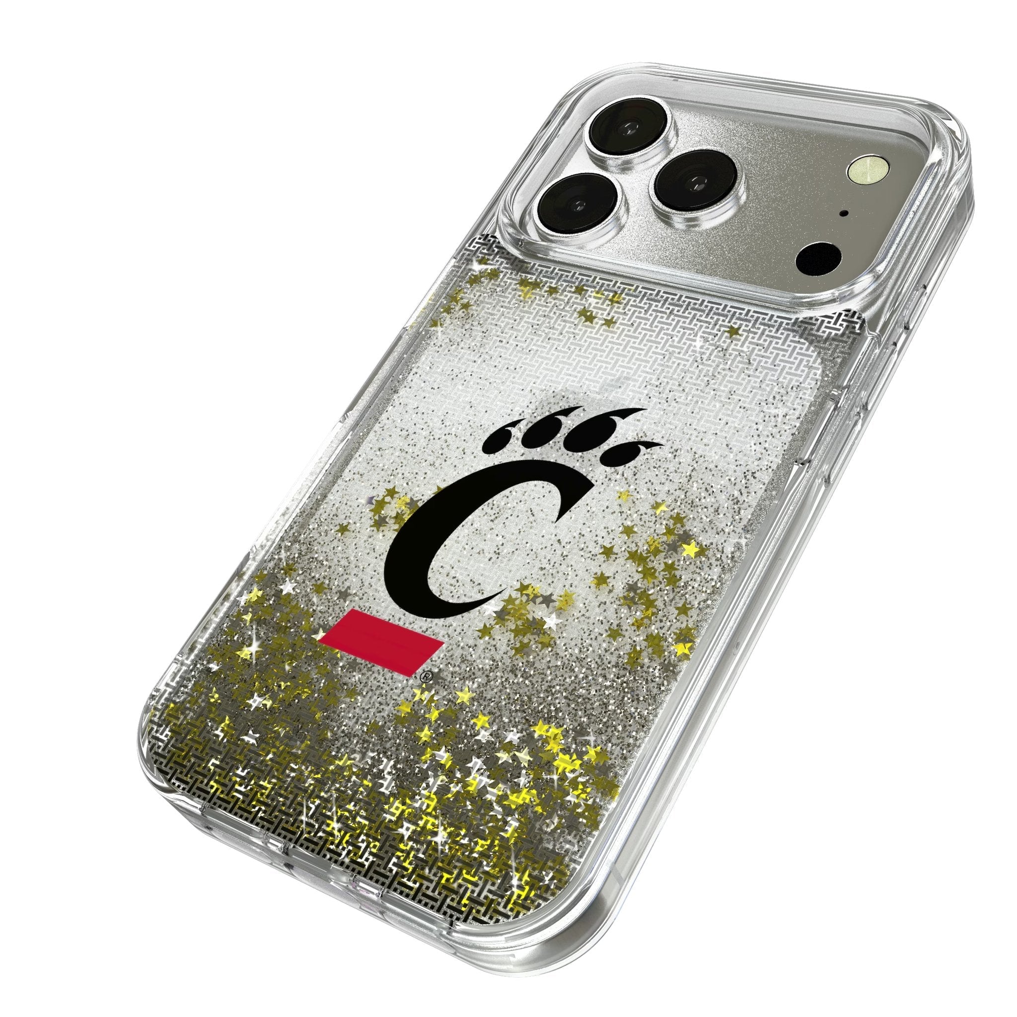 University of Cincinnati Bearcats Linen Glitter Phone Case for Apple iPhone 17 Series 2